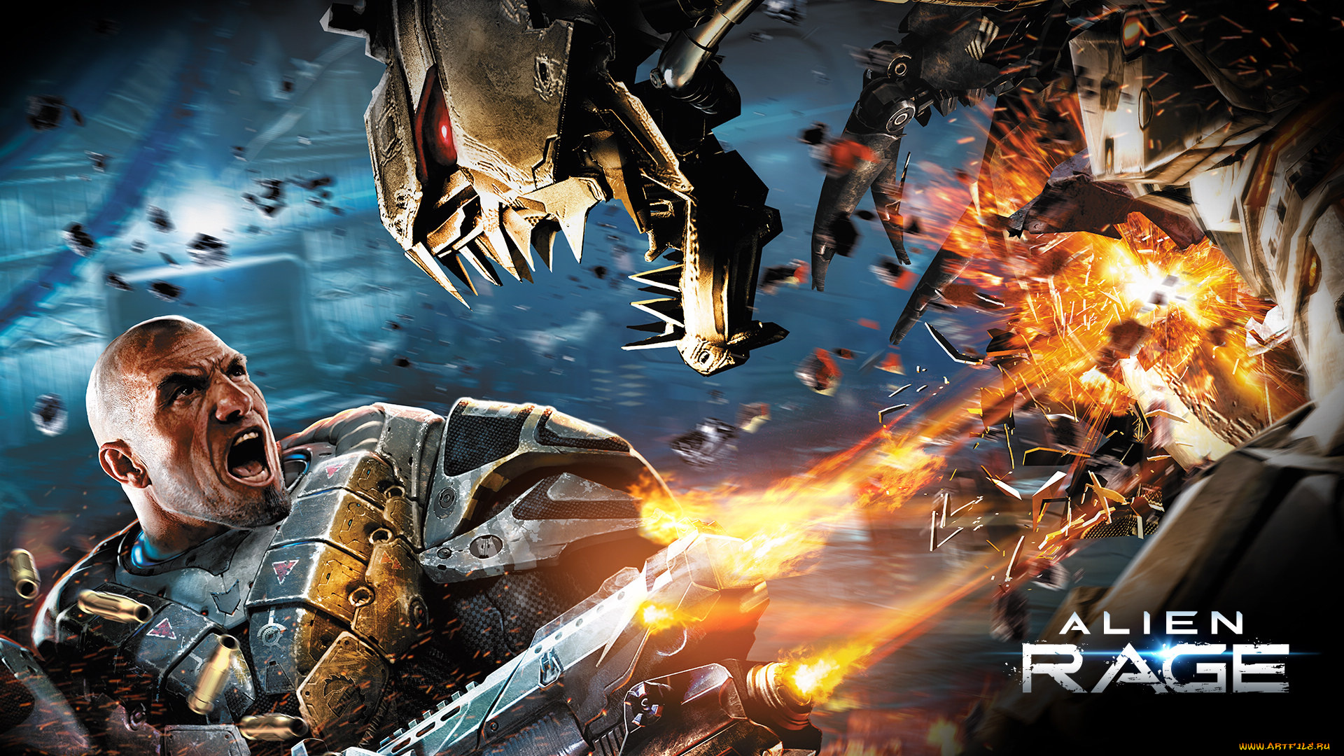 alien, rage, видео, игры, робот, солдат