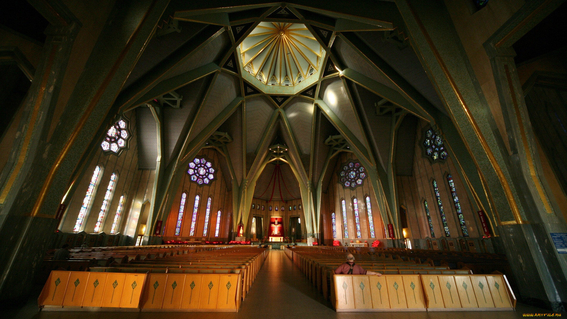 интерьер, убранство, роспись, храма, костел