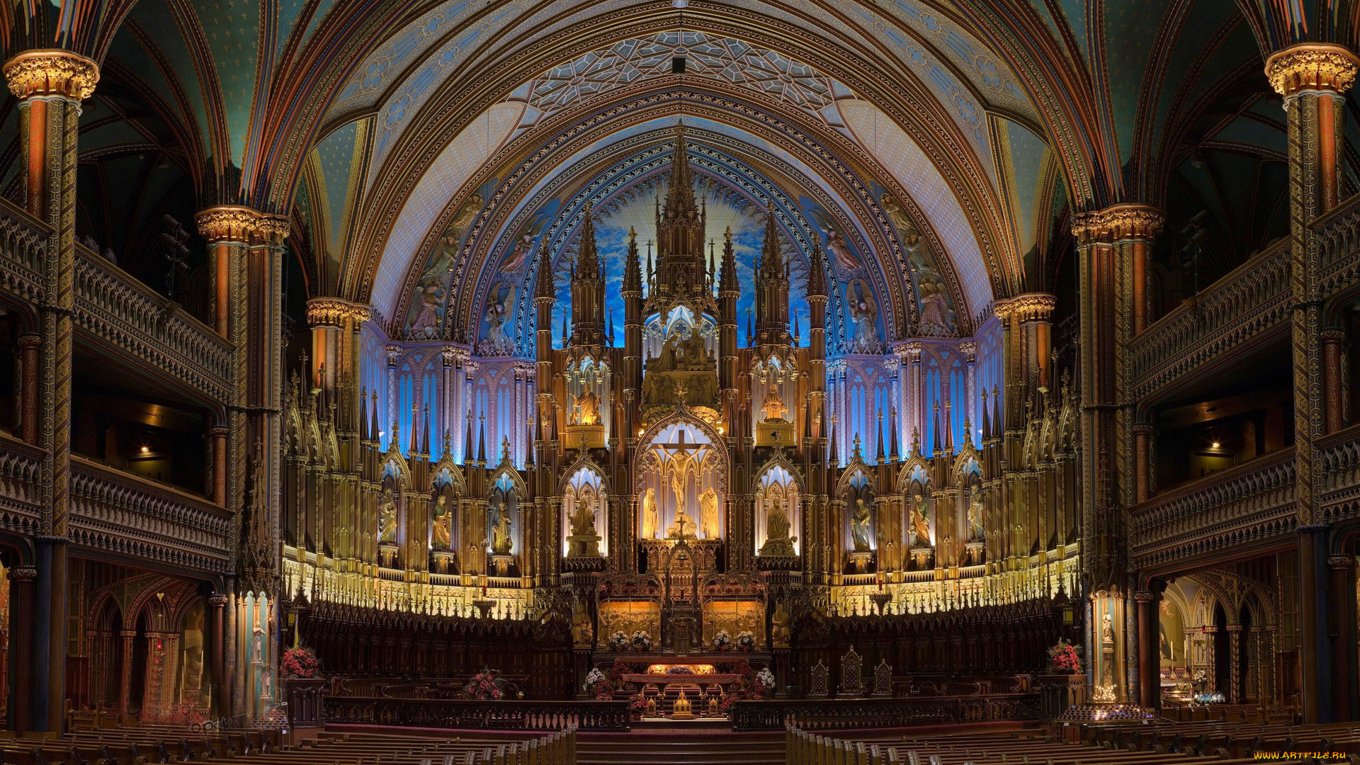 интерьер, убранство, роспись, храма, костел