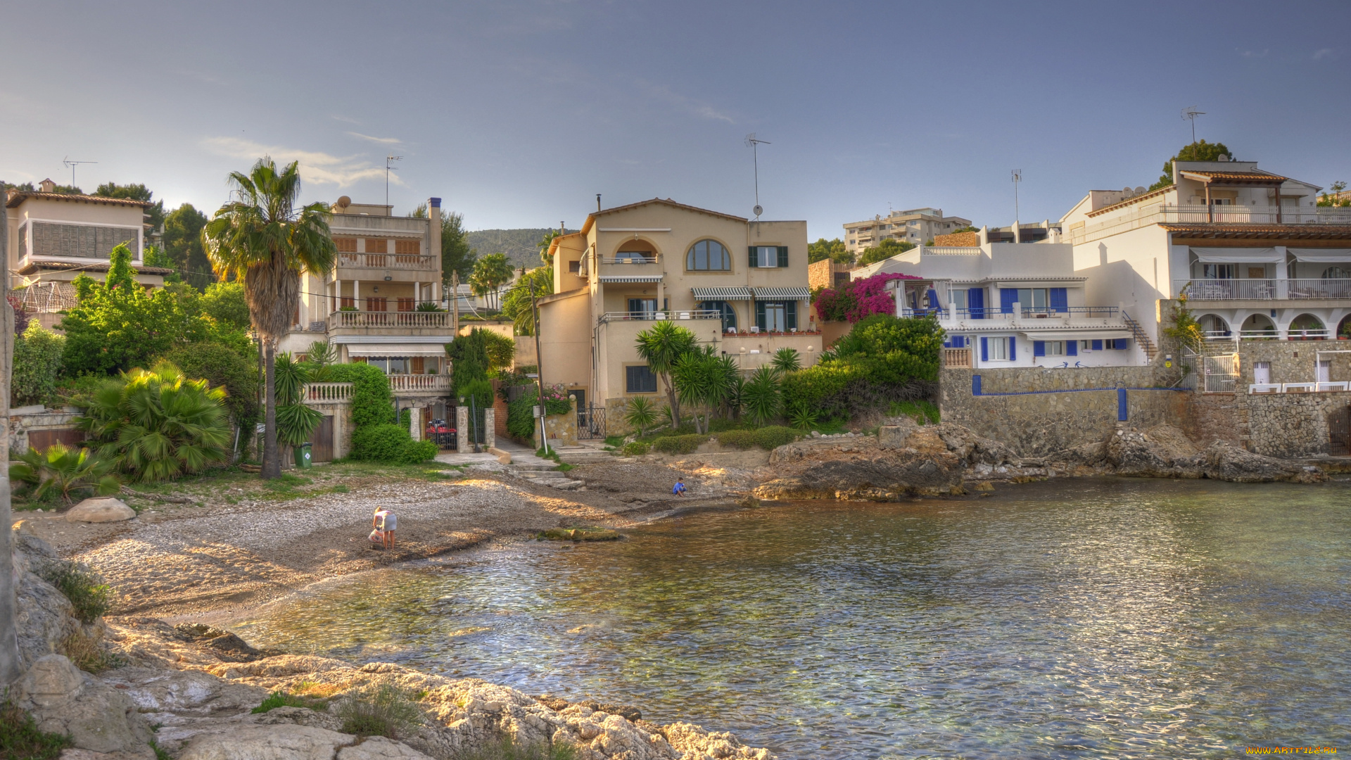 испания, балеарские, ва, calviа, города, улицы, площади, набережные, дома, побережье, море