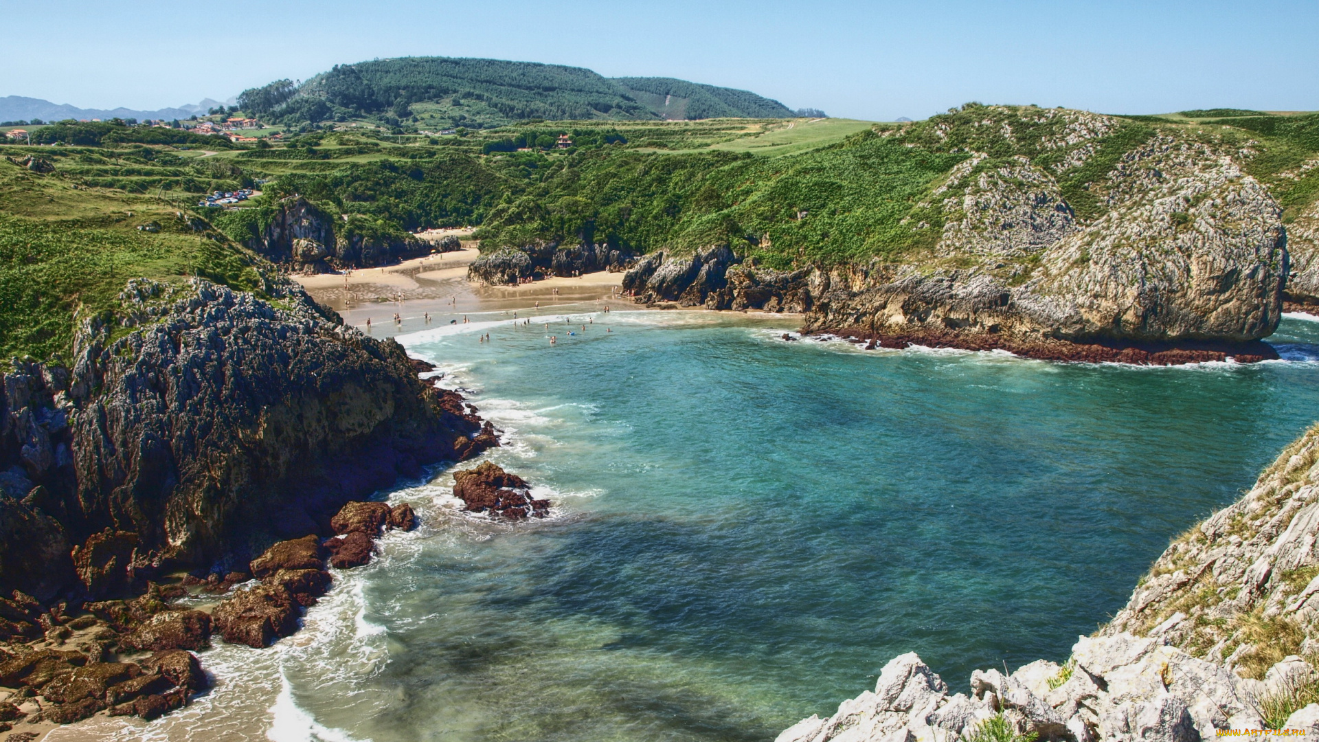 испания, кантабрия, природа, побережье, море, берег