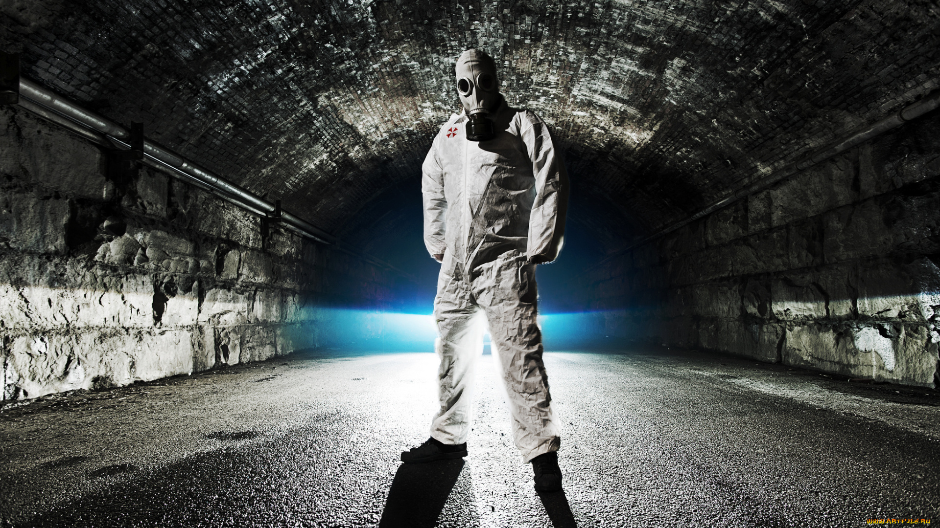 разное, люди, противогаз