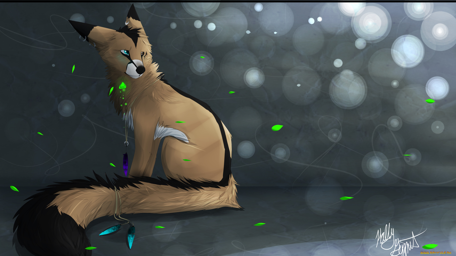 рисованные, животные, сказочные, мифические, лиса