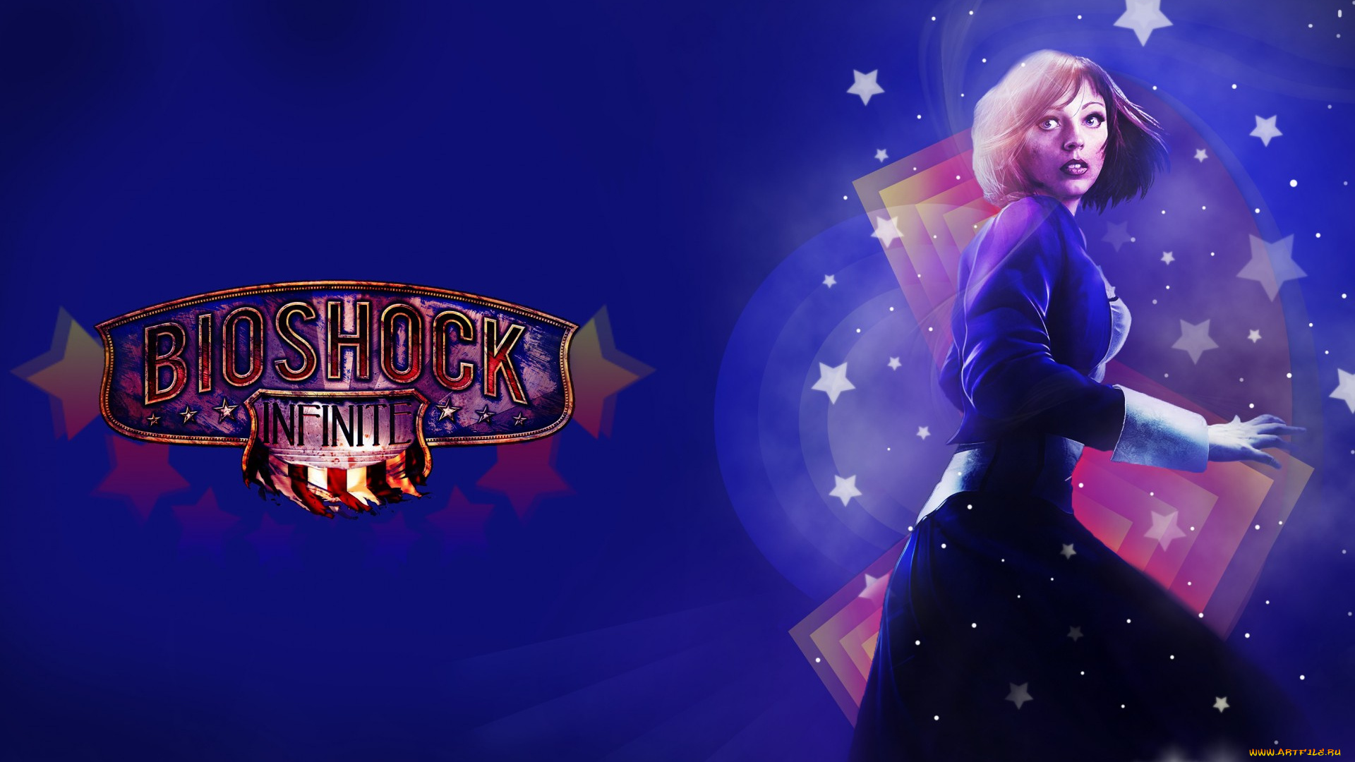 видео, игры, bioshock, infinite, девушка