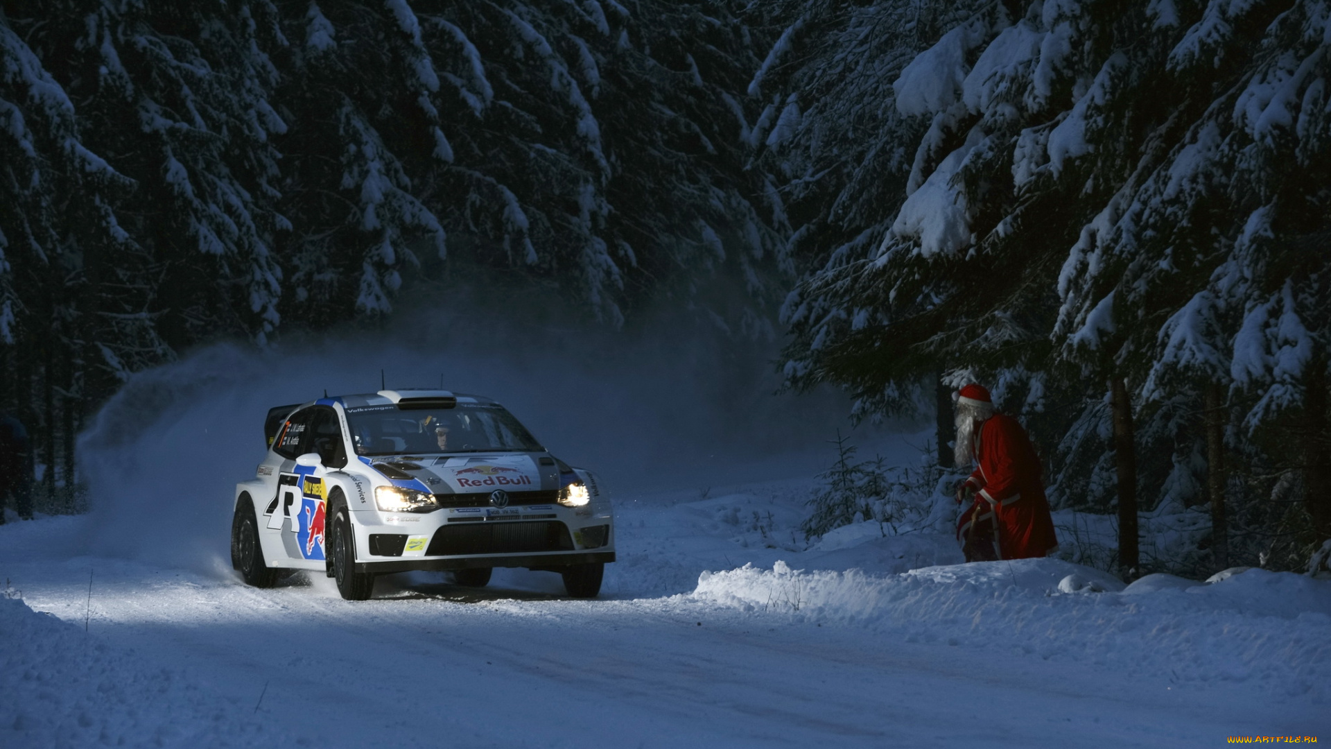 volkswagen, polo, wrc, rally, sweden, спорт, авторалли, ралли, зима