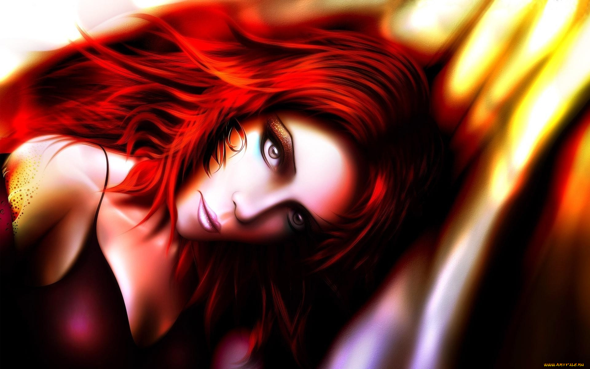 фэнтези, девушки, взгляд