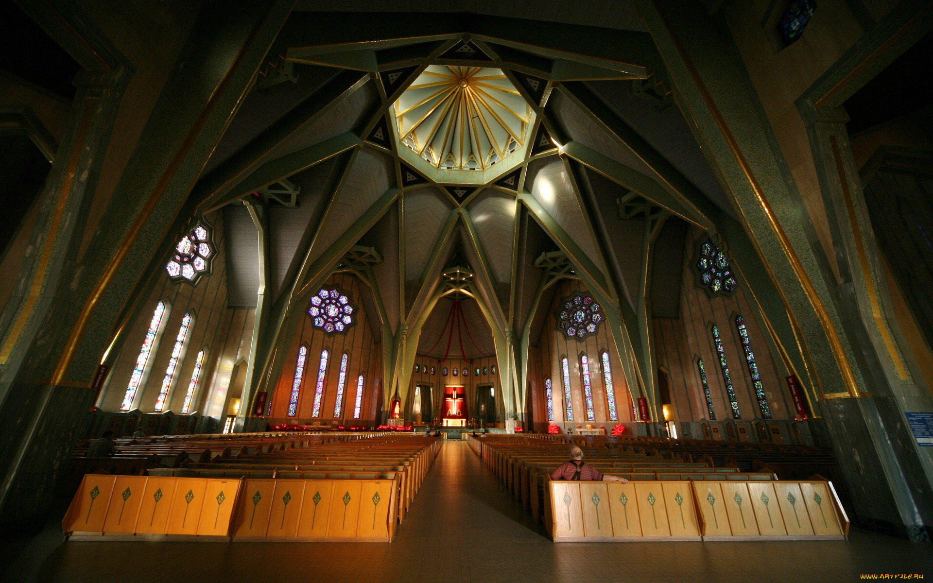 интерьер, убранство, роспись, храма, костел