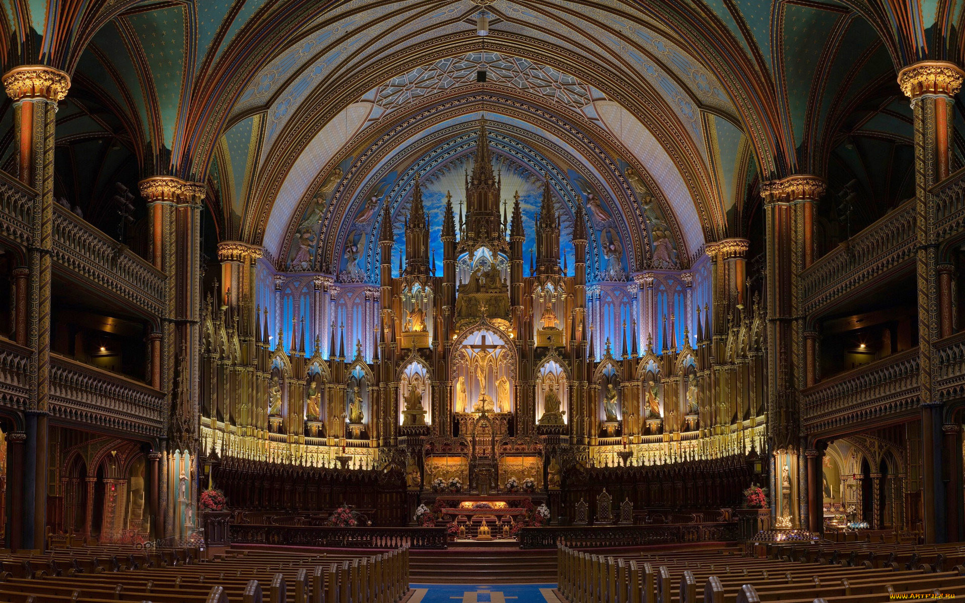 интерьер, убранство, роспись, храма, костел