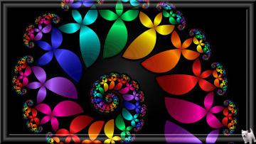 Картинка 3д графика fractal фракталы щенок фон узор