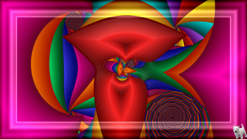 Картинка 3д графика fractal фракталы узор фон