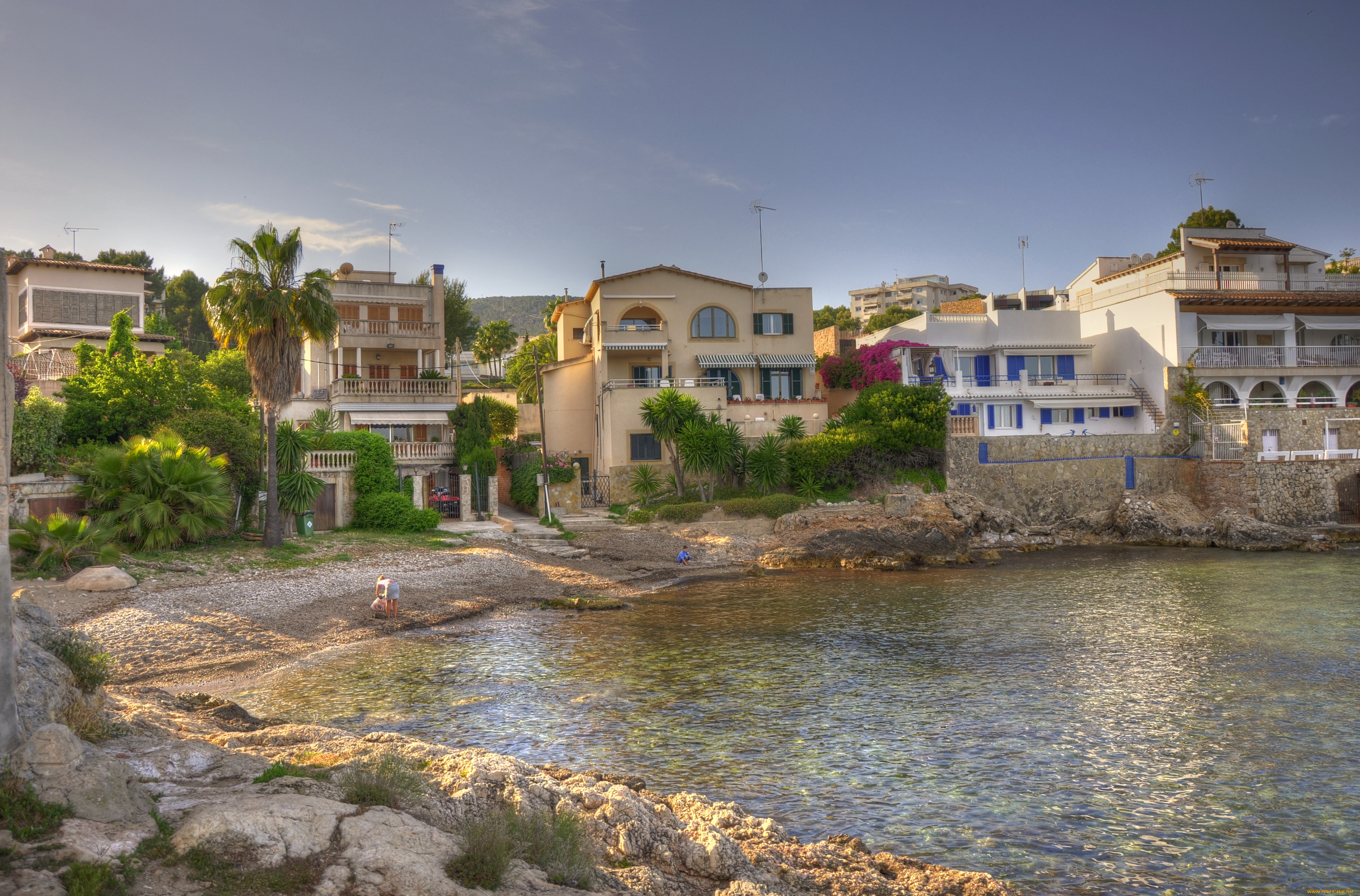 испания, балеарские, ва, calviа, города, улицы, площади, набережные, дома, побережье, море