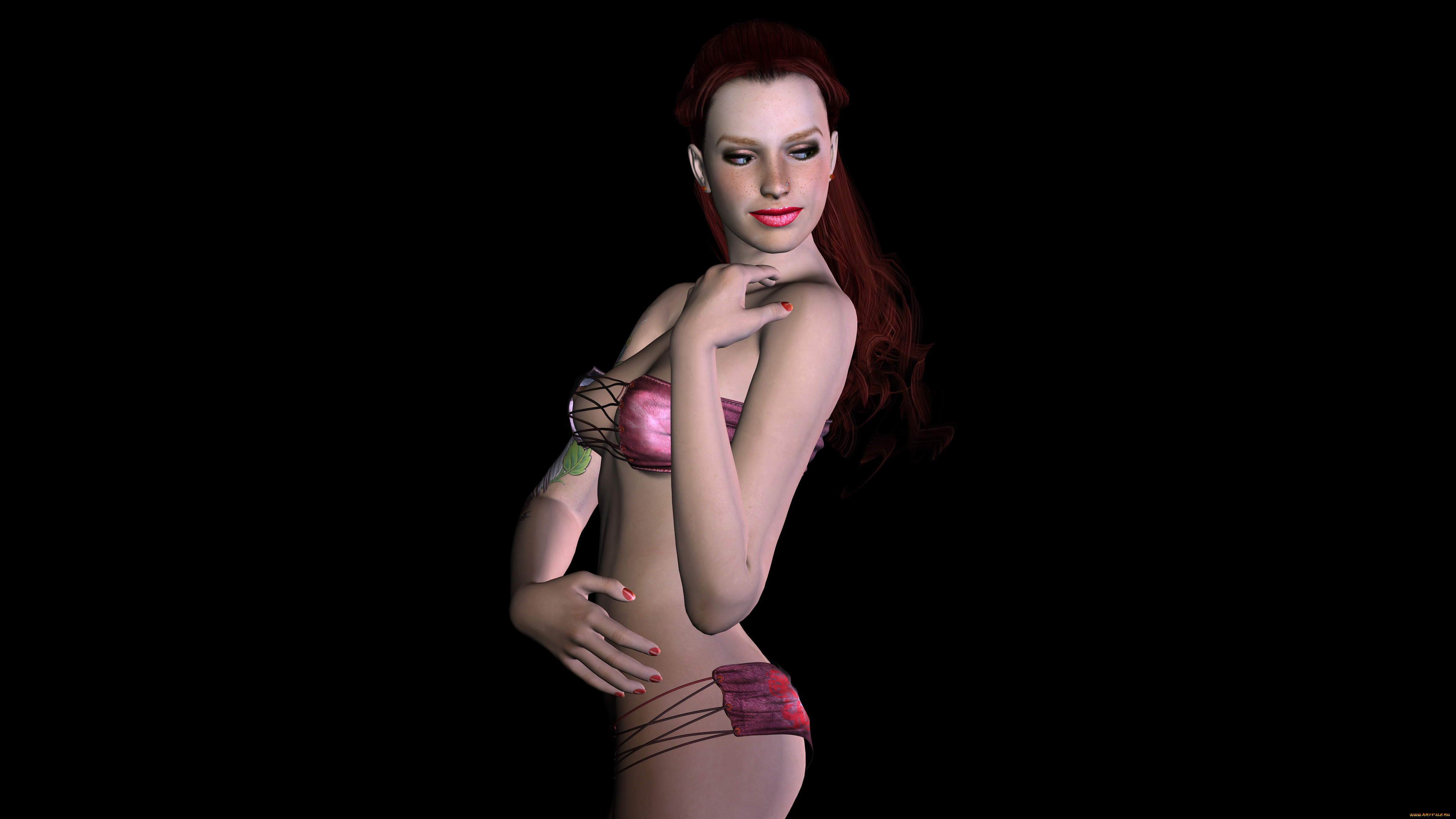 3д, графика, people, люди, взгляд