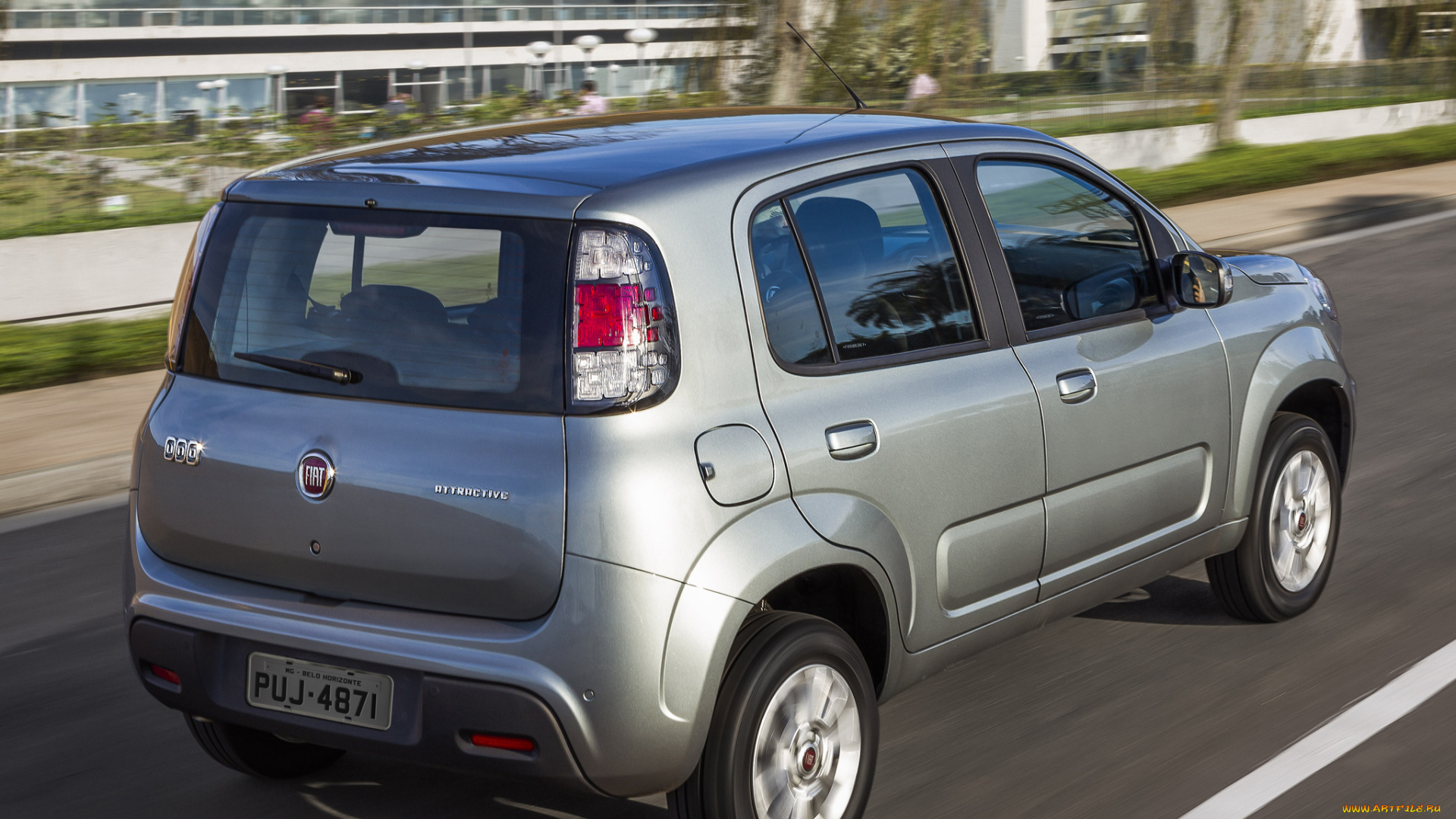 автомобили, fiat, 2014г, серый, attractive, uno