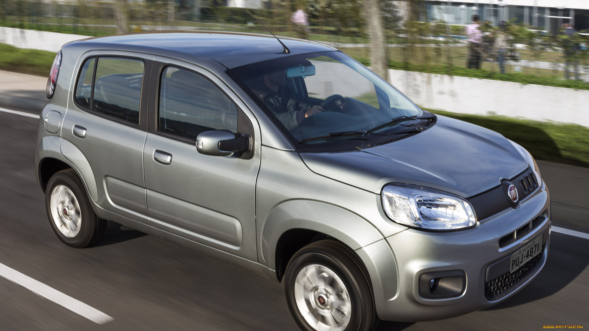 автомобили, fiat, серый, 2014г, attractive, uno