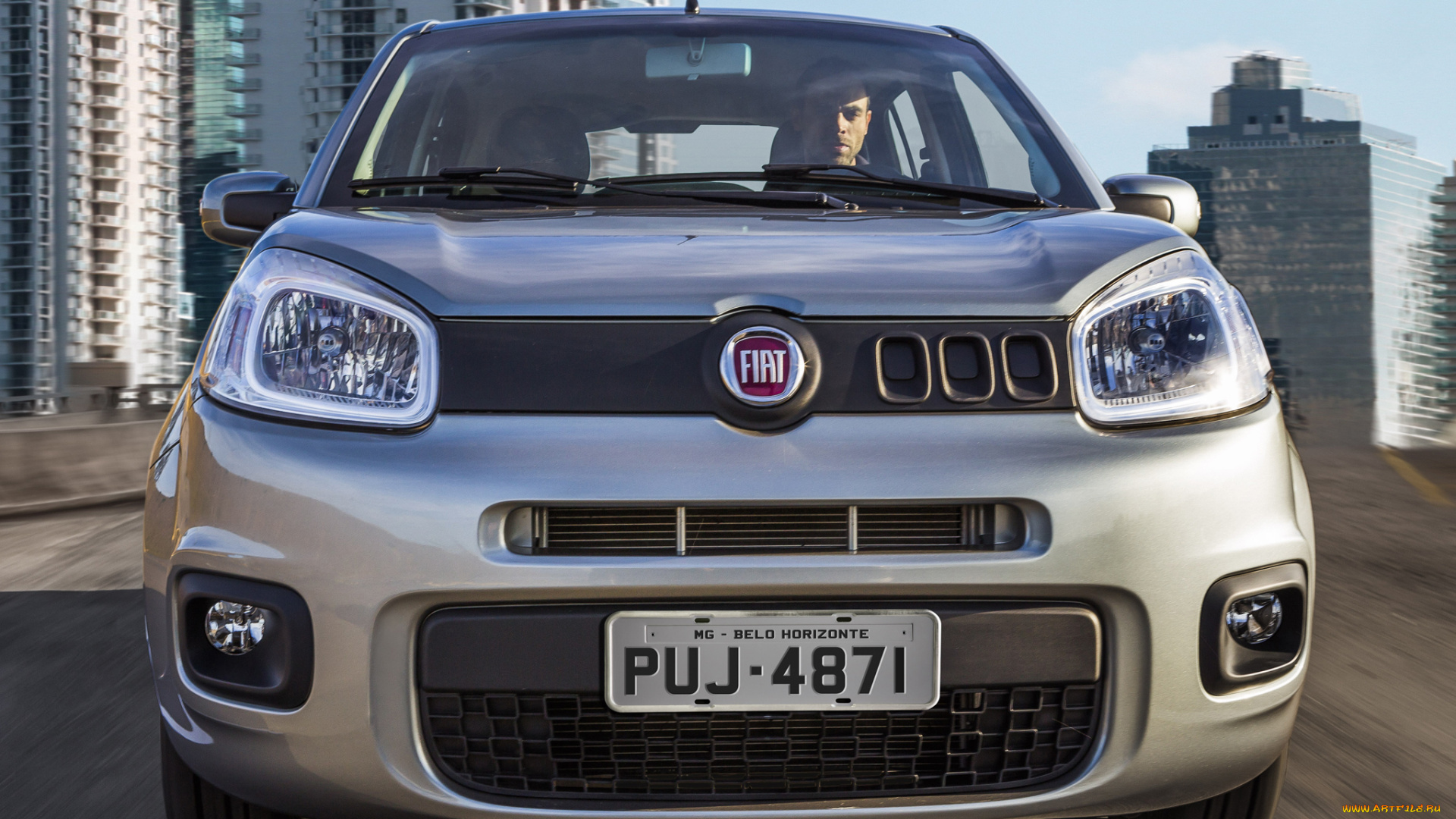 автомобили, fiat, серый, attractive, 2014г, uno