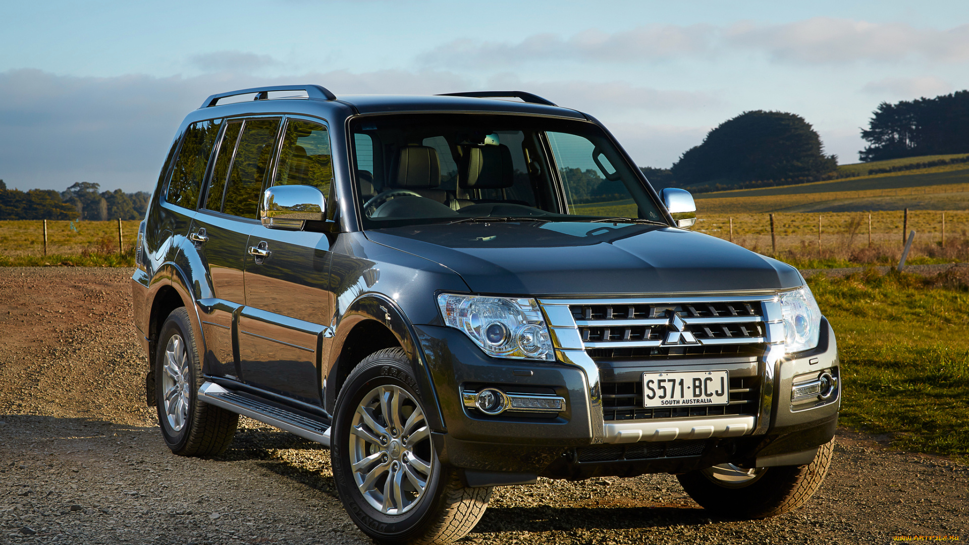 автомобили, mitsubishi, 2014г, au-spec, 5-door, pajero, темный