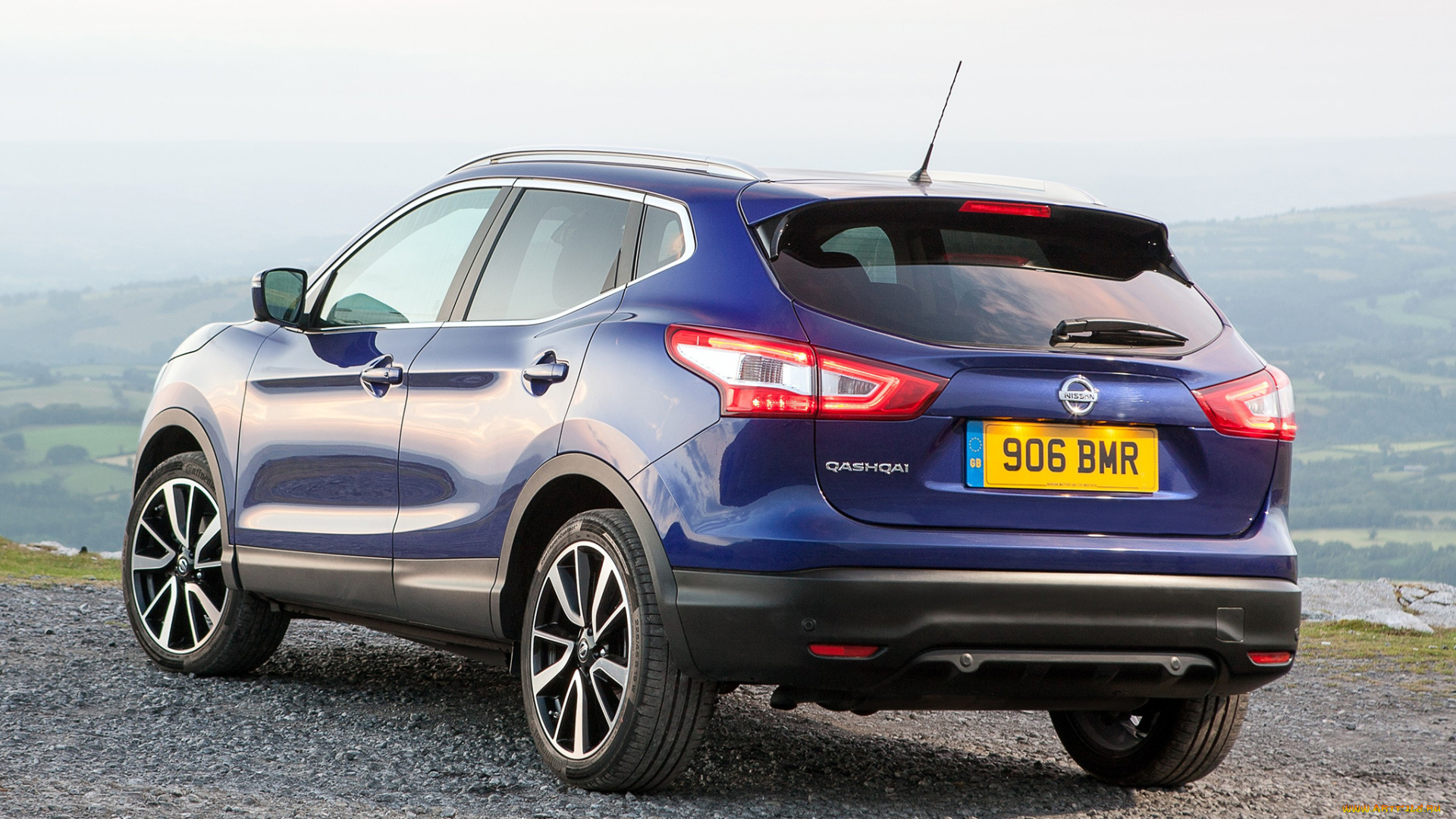 автомобили, nissan, datsun, uk-spec, qashqai, синий, 2014г