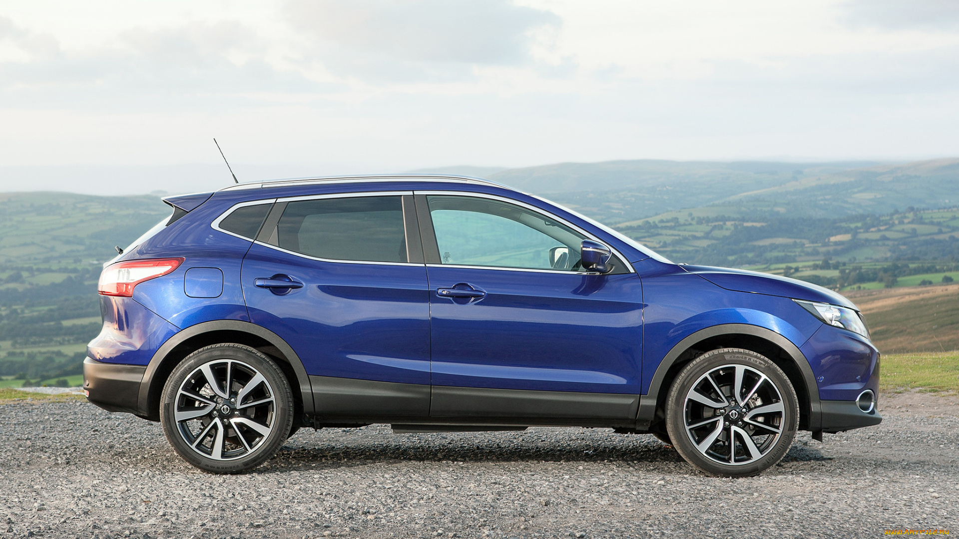 автомобили, nissan, datsun, uk-spec, qashqai, синий, 2014г