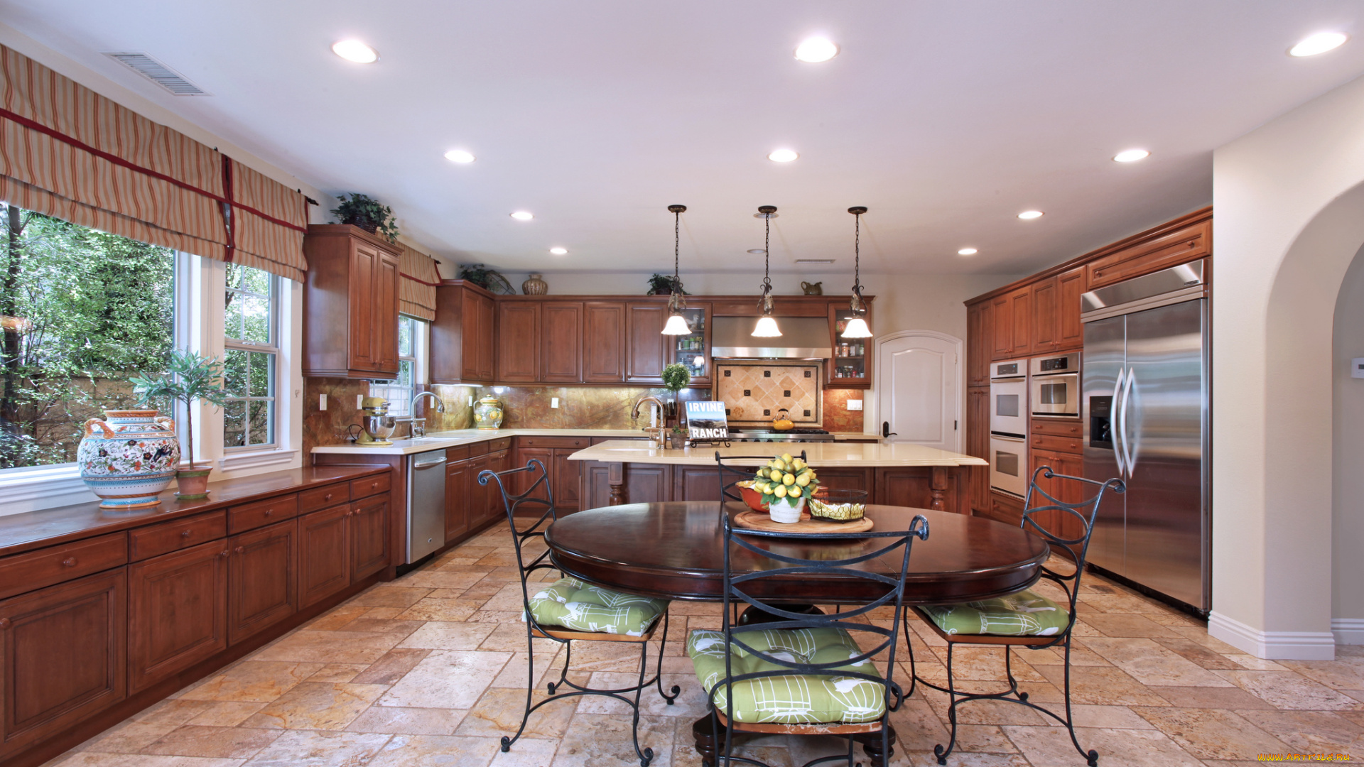 интерьер, кухня, дизайн, стиль, уют