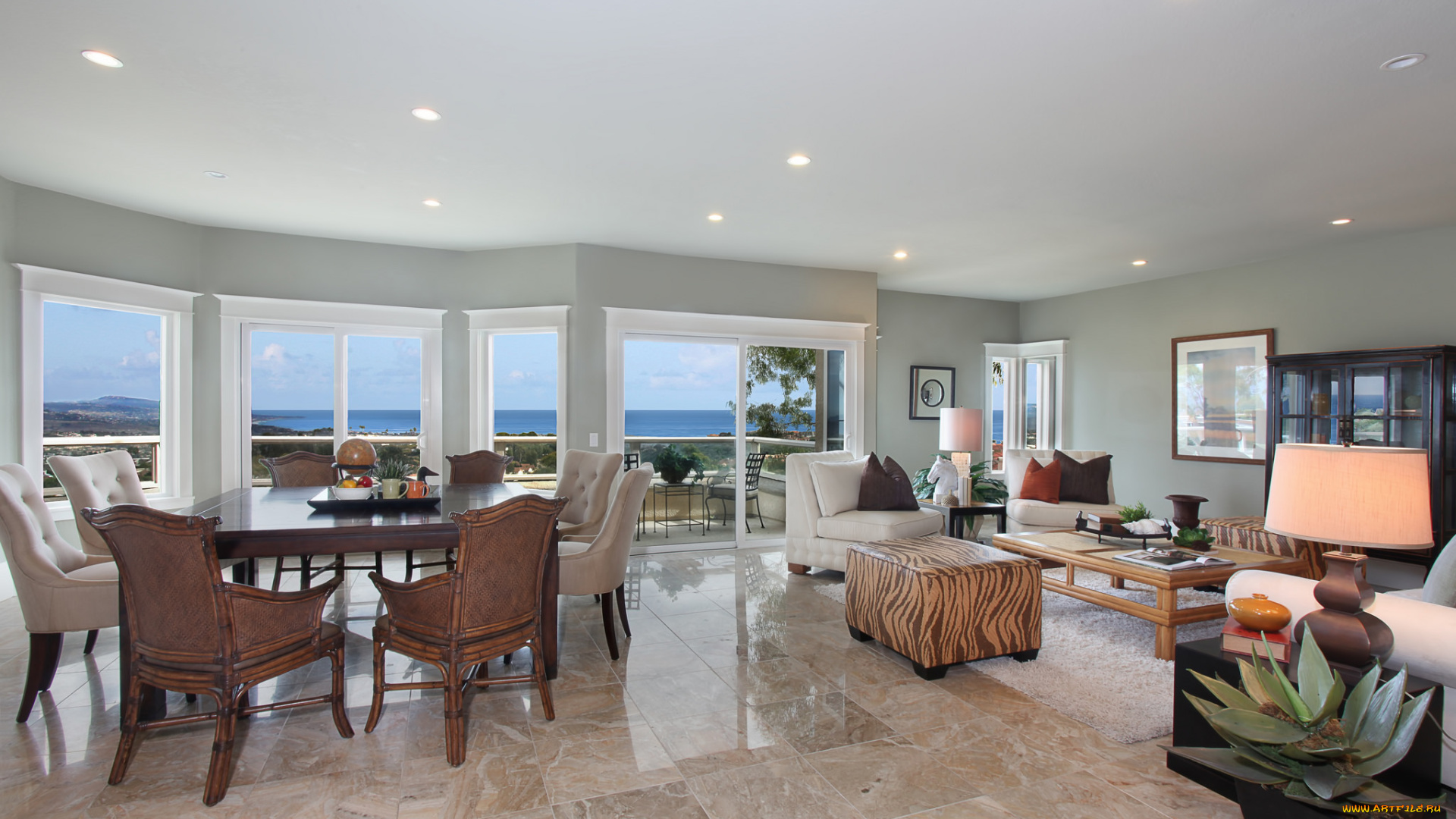 интерьер, столовая, стиль, люстры, мебель, дизайн