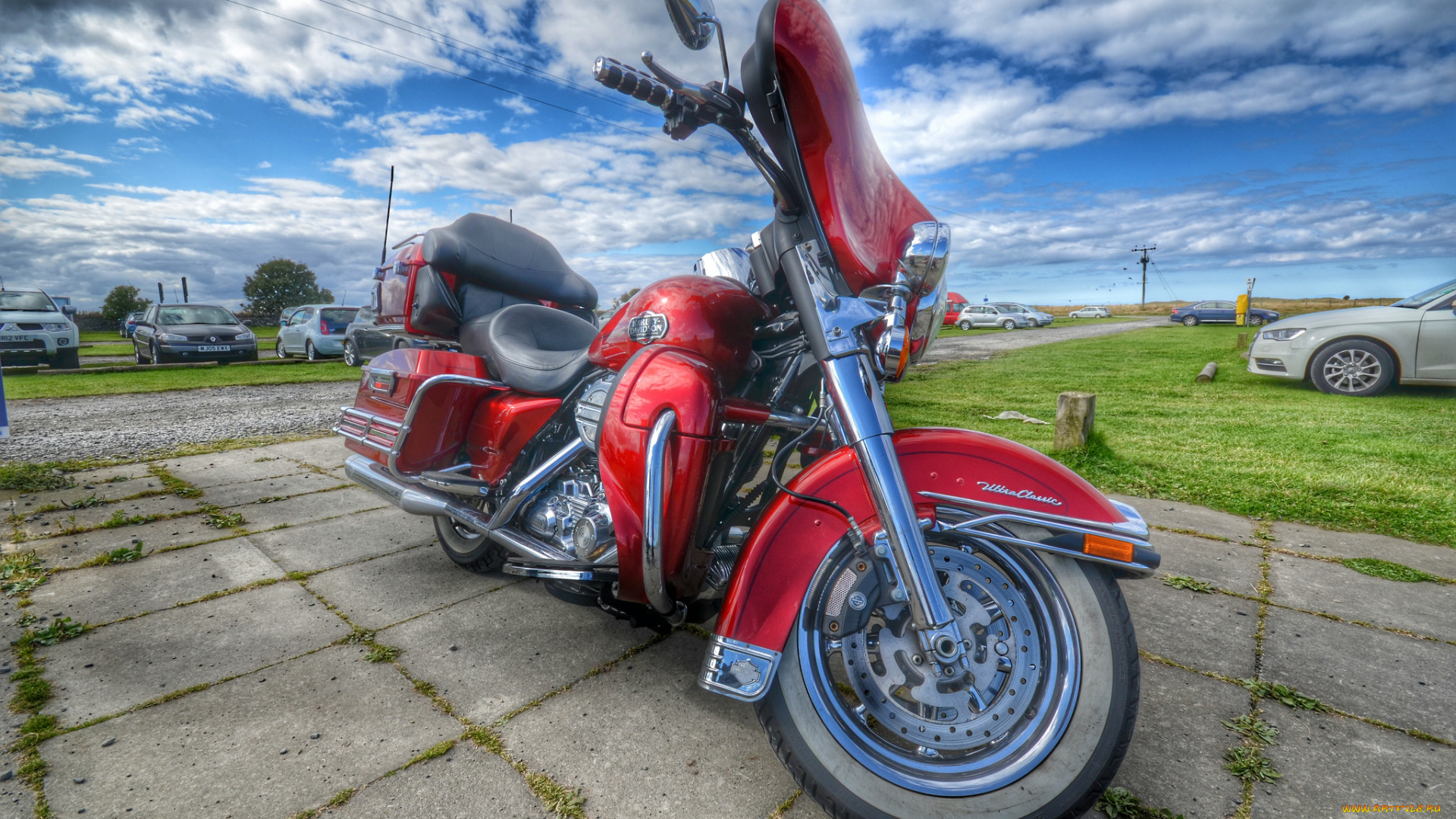 red, harley, мотоциклы, harley-davidson, байк