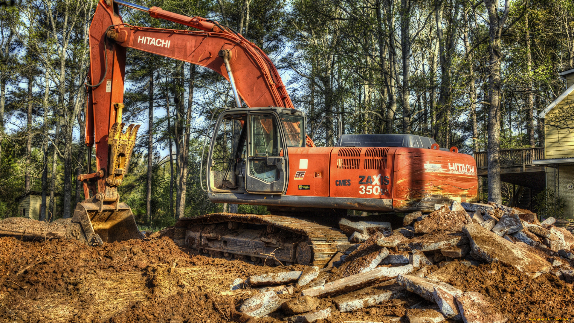 техника, экскаваторы, экскаватор, гусеничный, самоходный