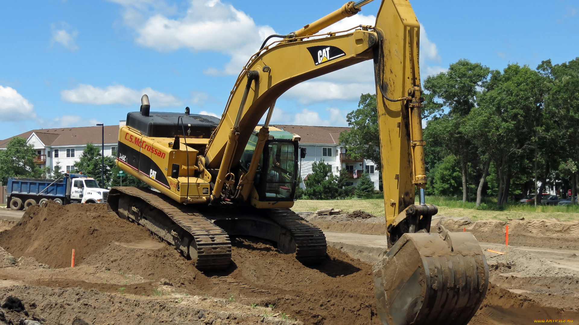 техника, экскаваторы, экскаватор, гусеничный, самоходный