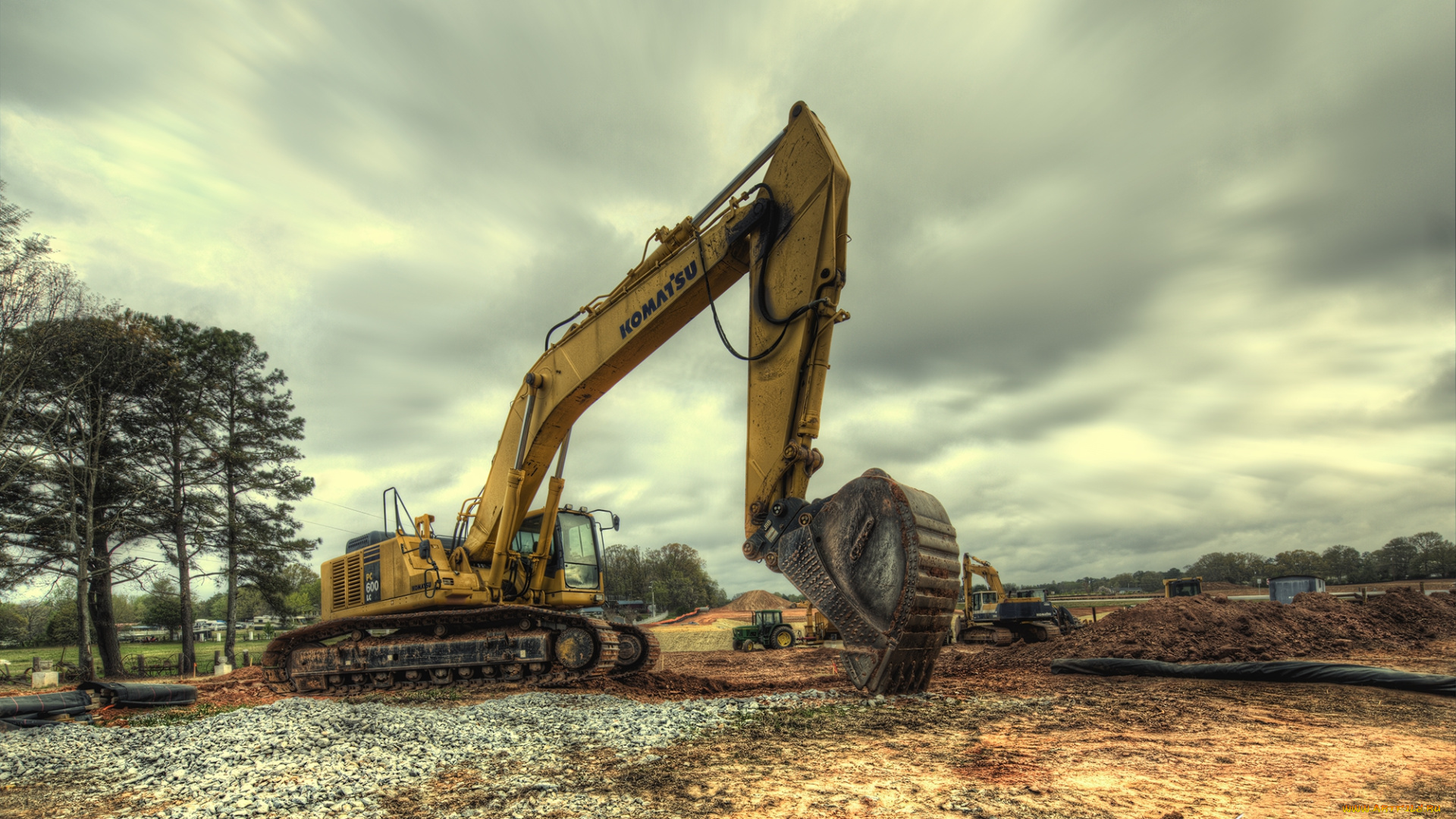 техника, экскаваторы, экскаватор, гусеничный, самоходный