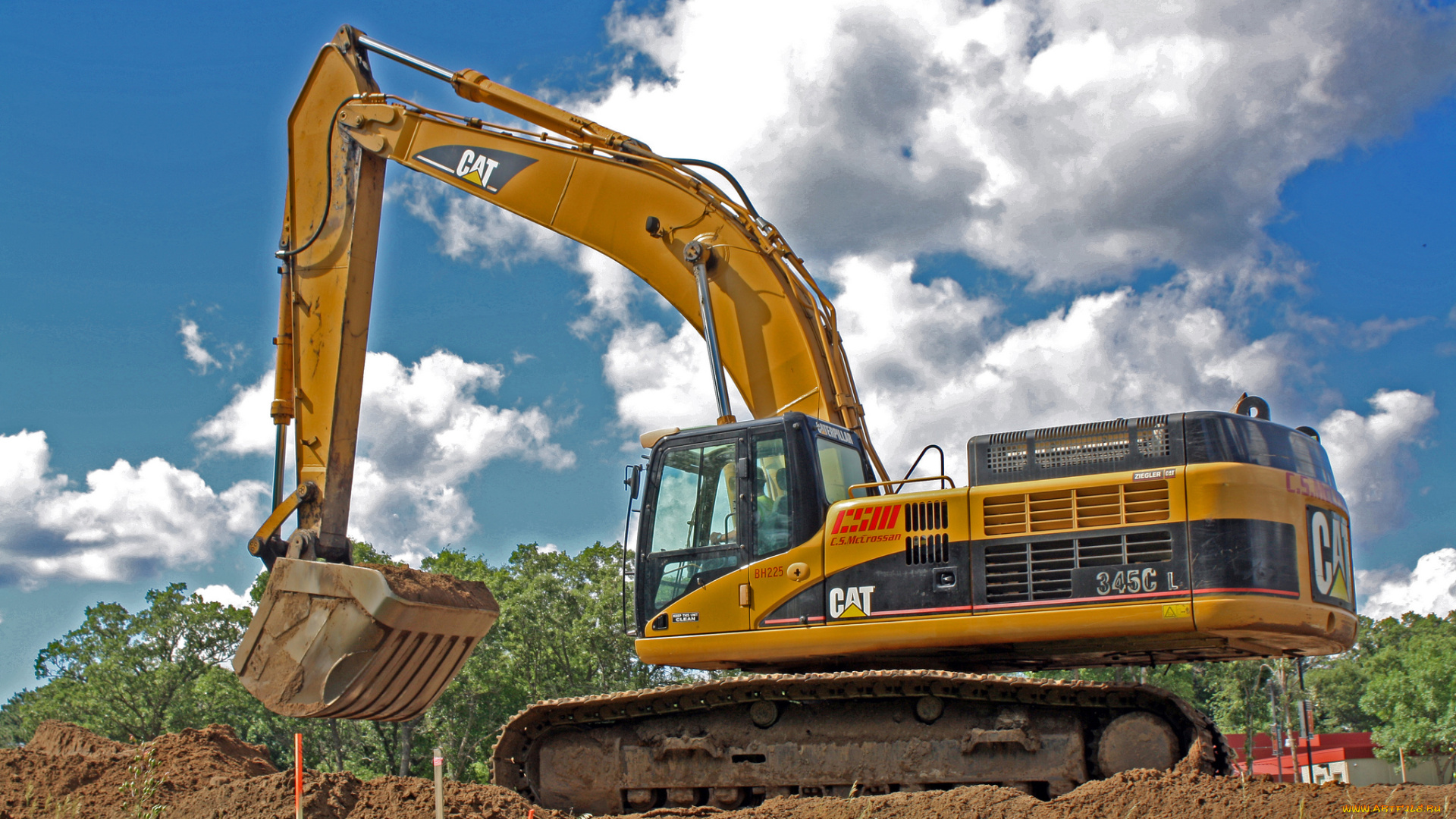 техника, экскаваторы, гусеничный, самоходный, экскаватор