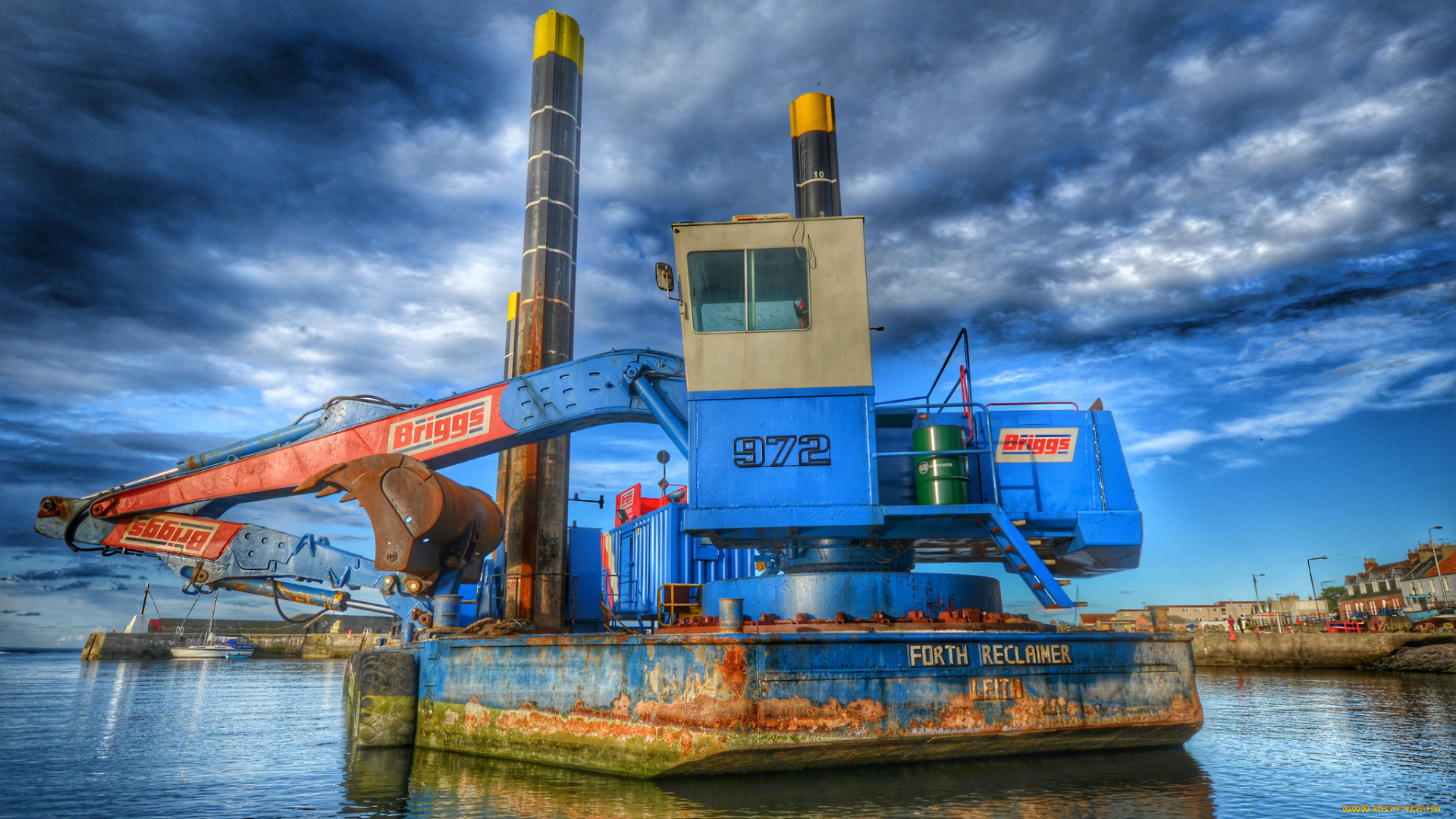 техника, экскаваторы, плавучий, экскаватор