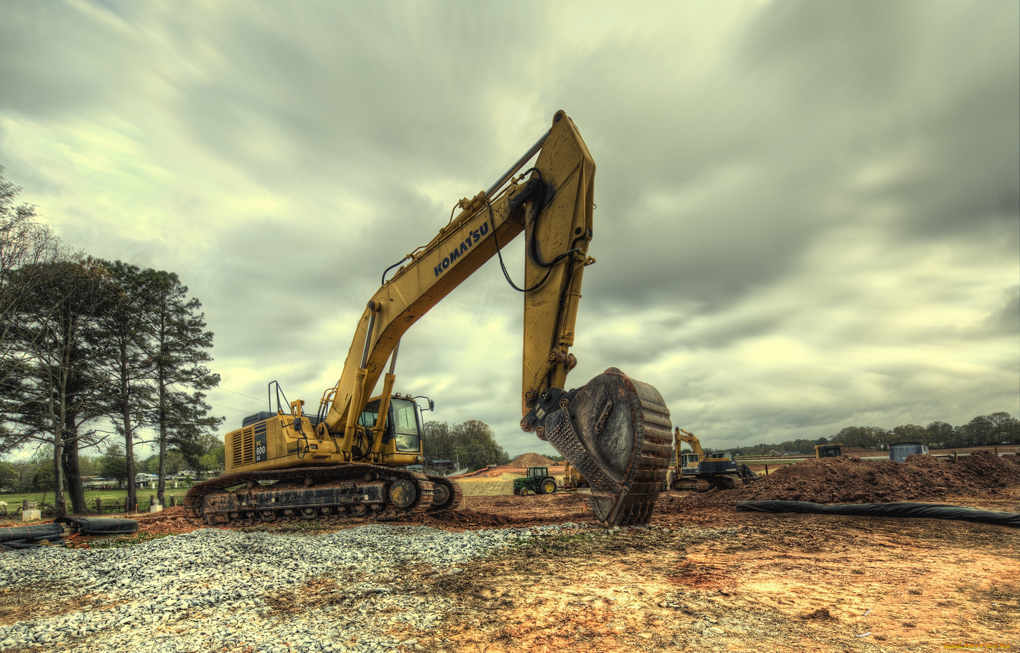 техника, экскаваторы, экскаватор, гусеничный, самоходный