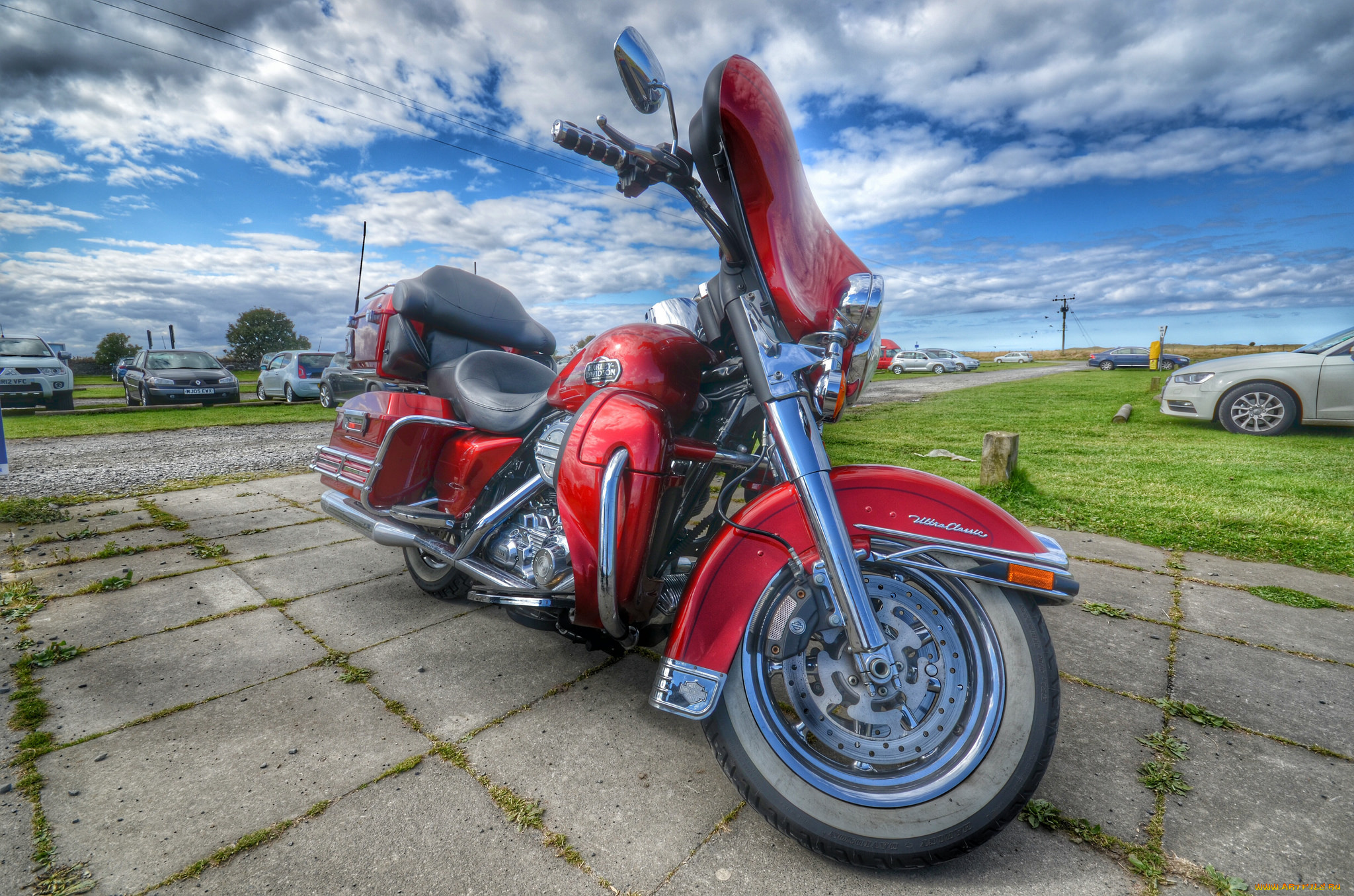 red, harley, мотоциклы, harley-davidson, байк