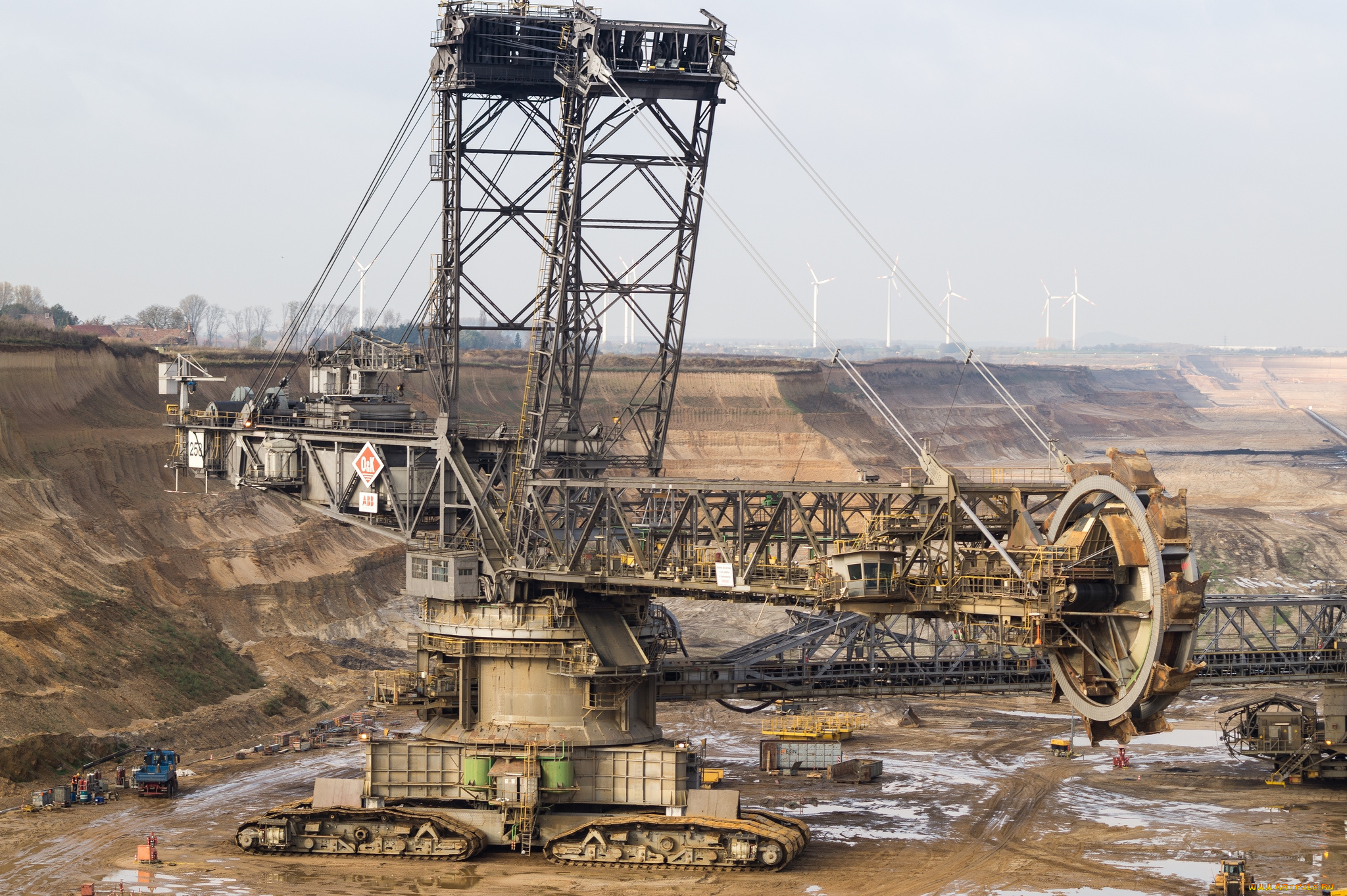 техника, экскаваторы, экскаватор, роторный