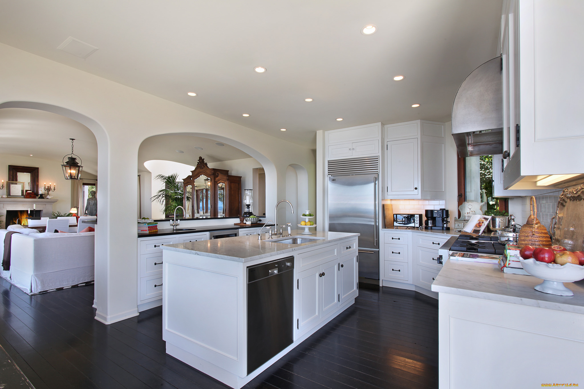 интерьер, кухня, дизайн, стиль, уют