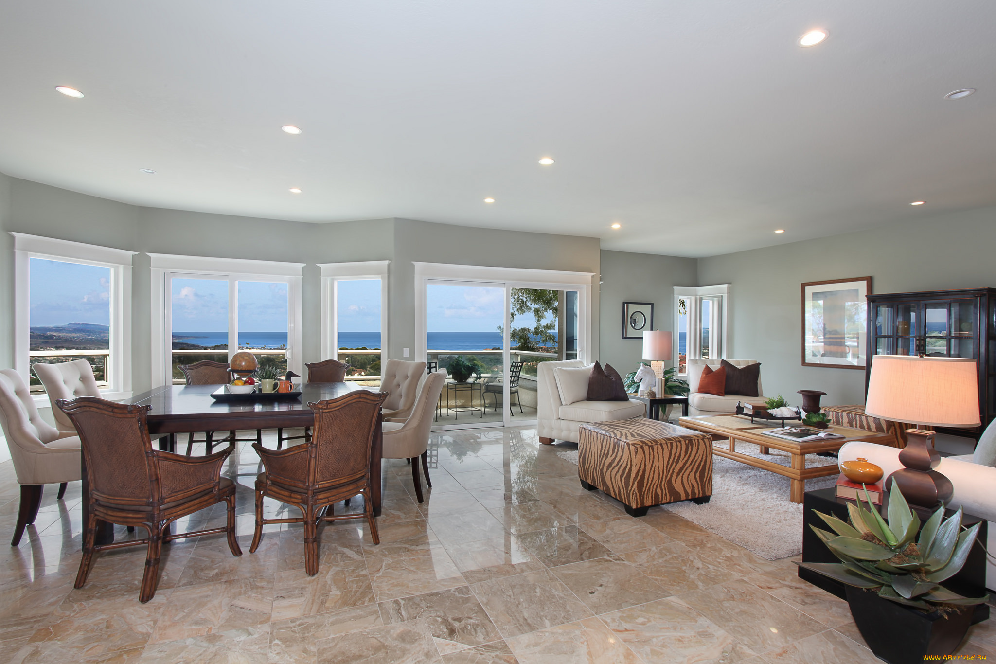 интерьер, столовая, стиль, люстры, мебель, дизайн