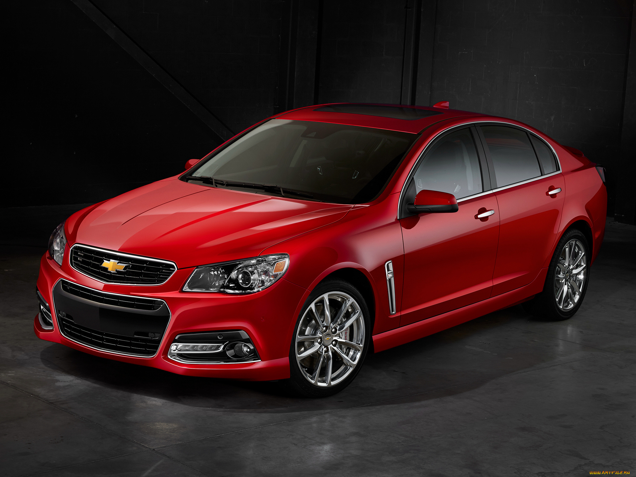 автомобили, chevrolet, 2014г, красный, ss