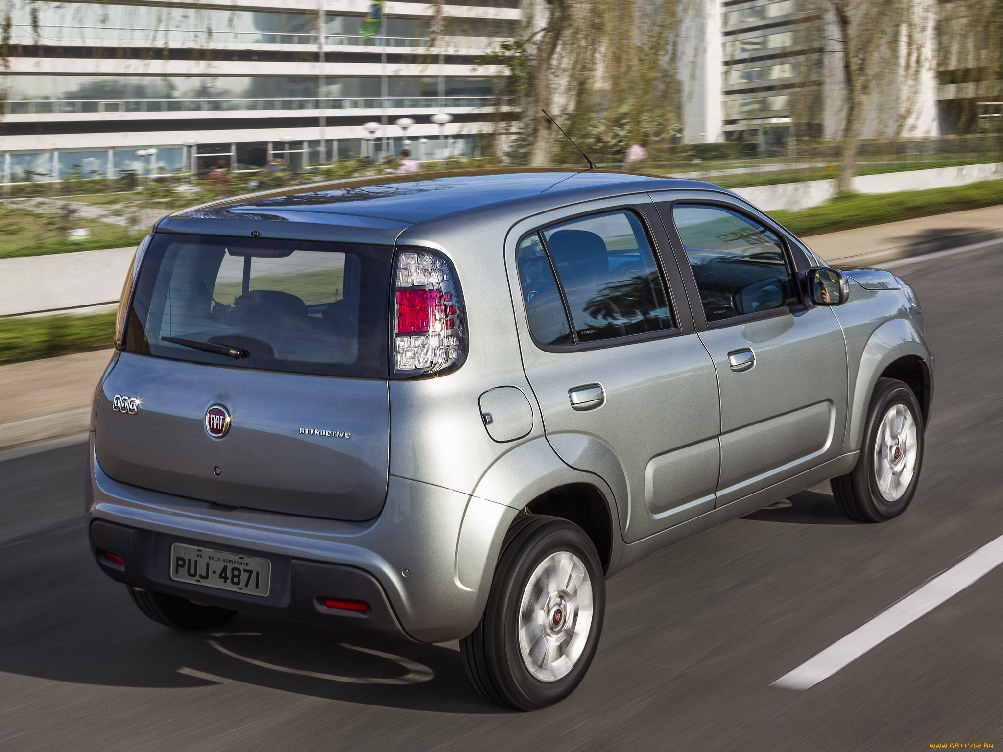 автомобили, fiat, 2014г, серый, attractive, uno