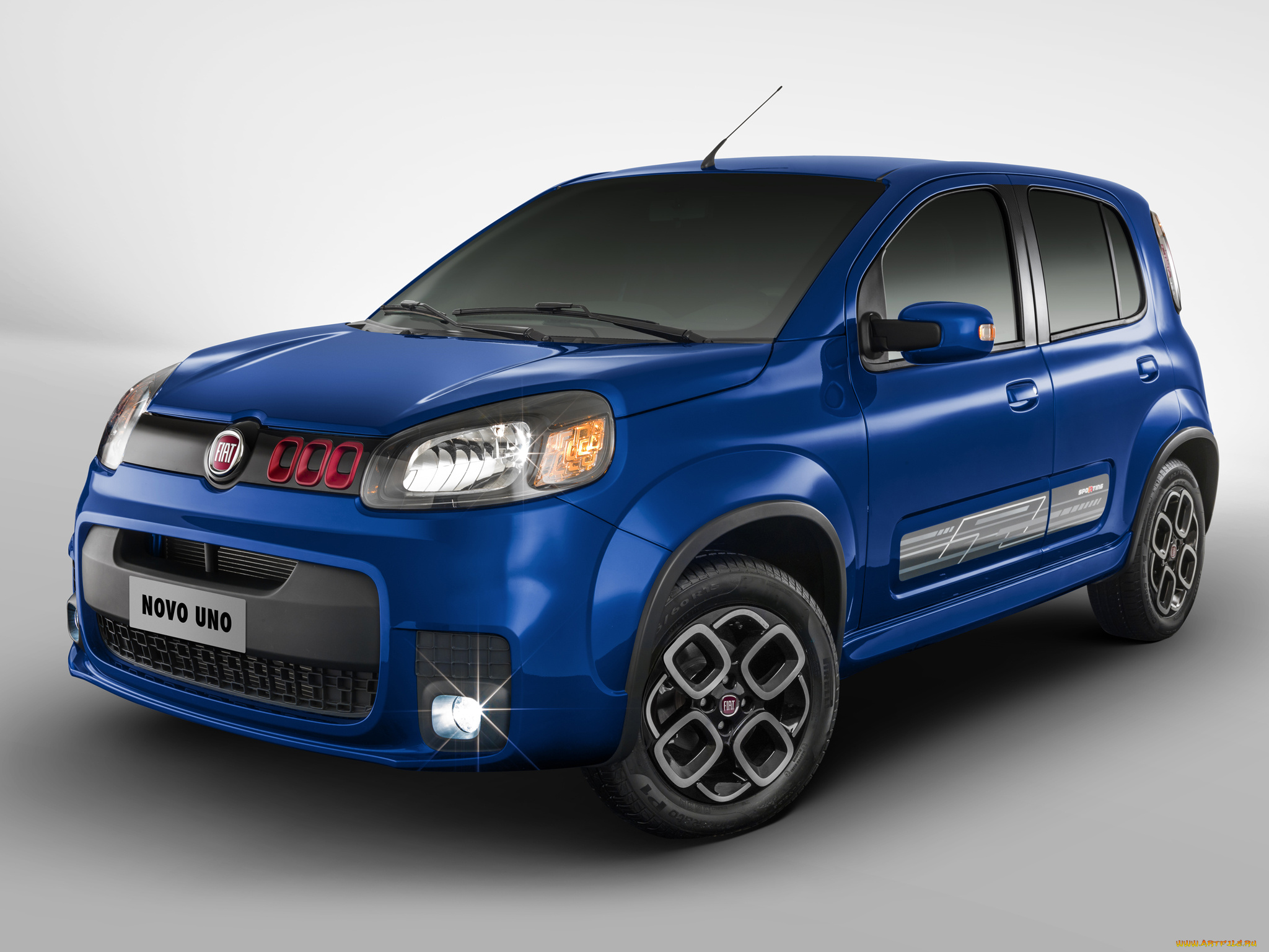 автомобили, fiat, синий, 2014г, sporting, uno