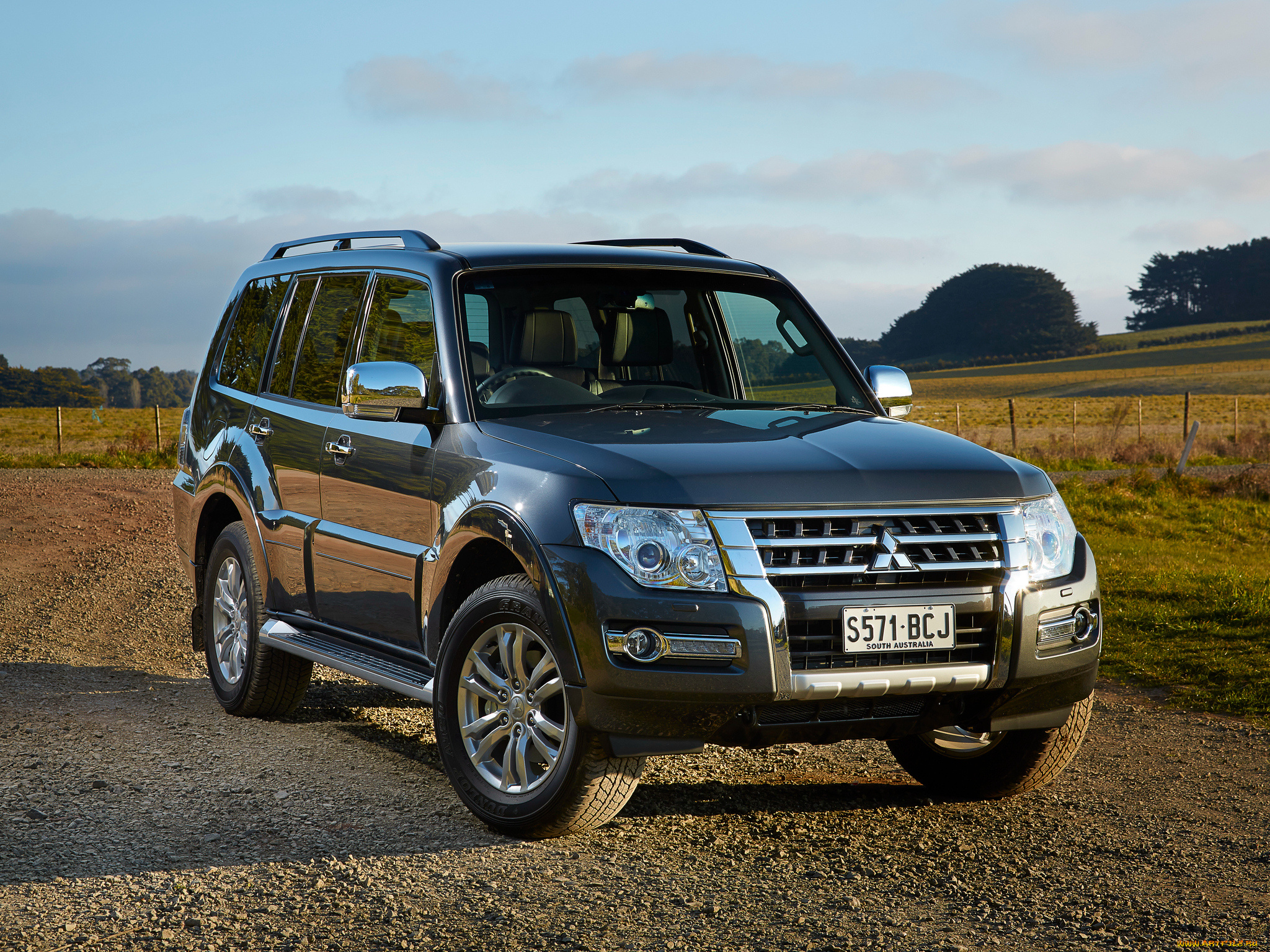 автомобили, mitsubishi, 2014г, au-spec, 5-door, pajero, темный