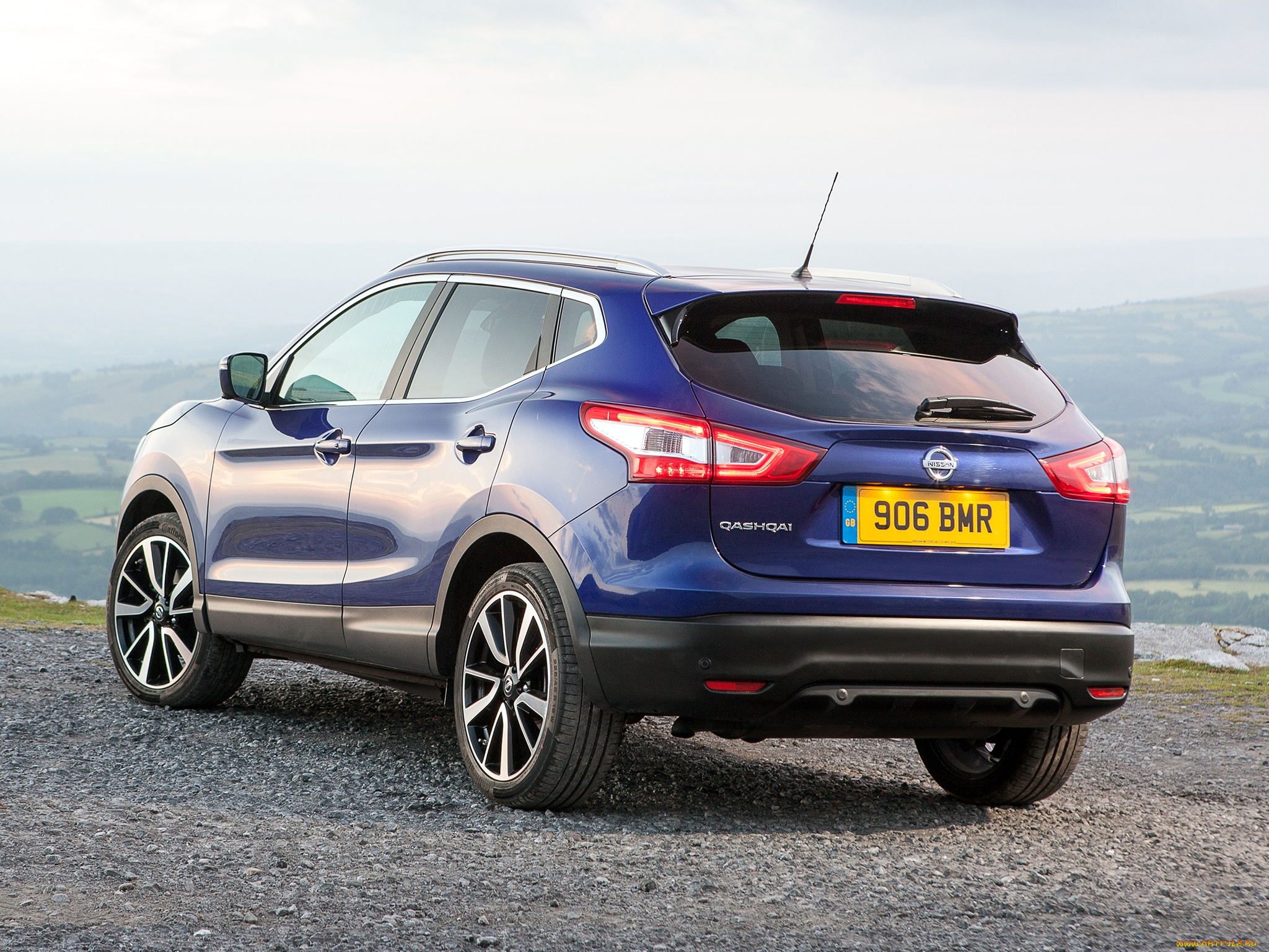 автомобили, nissan, datsun, uk-spec, qashqai, синий, 2014г