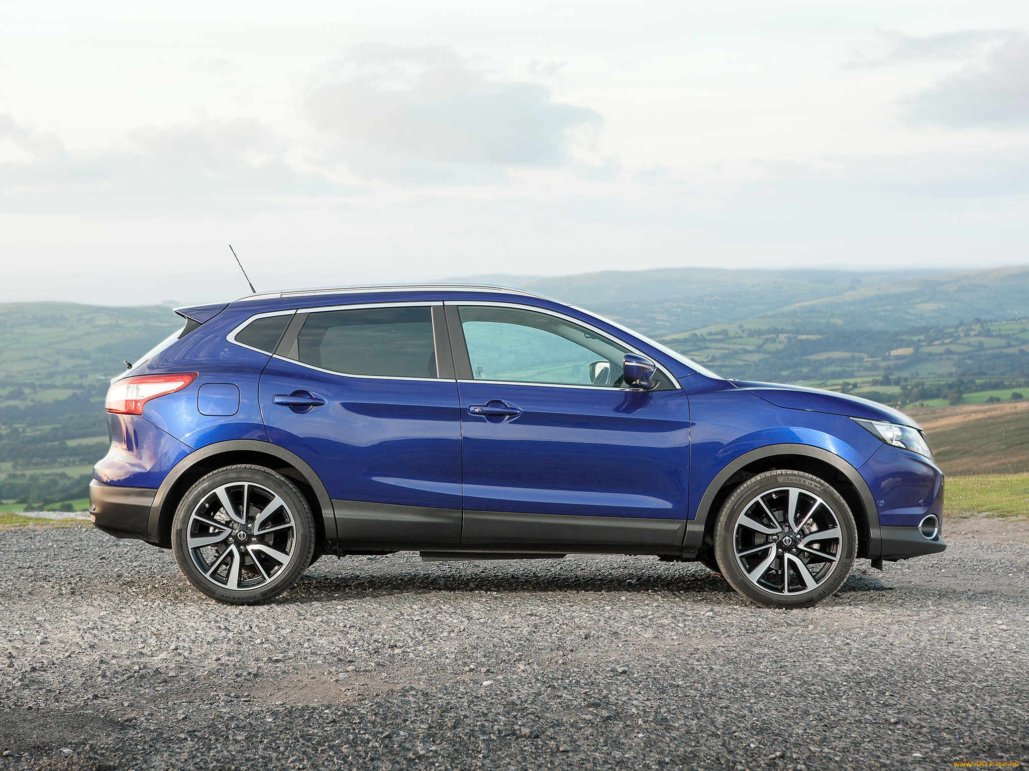 автомобили, nissan, datsun, uk-spec, qashqai, синий, 2014г