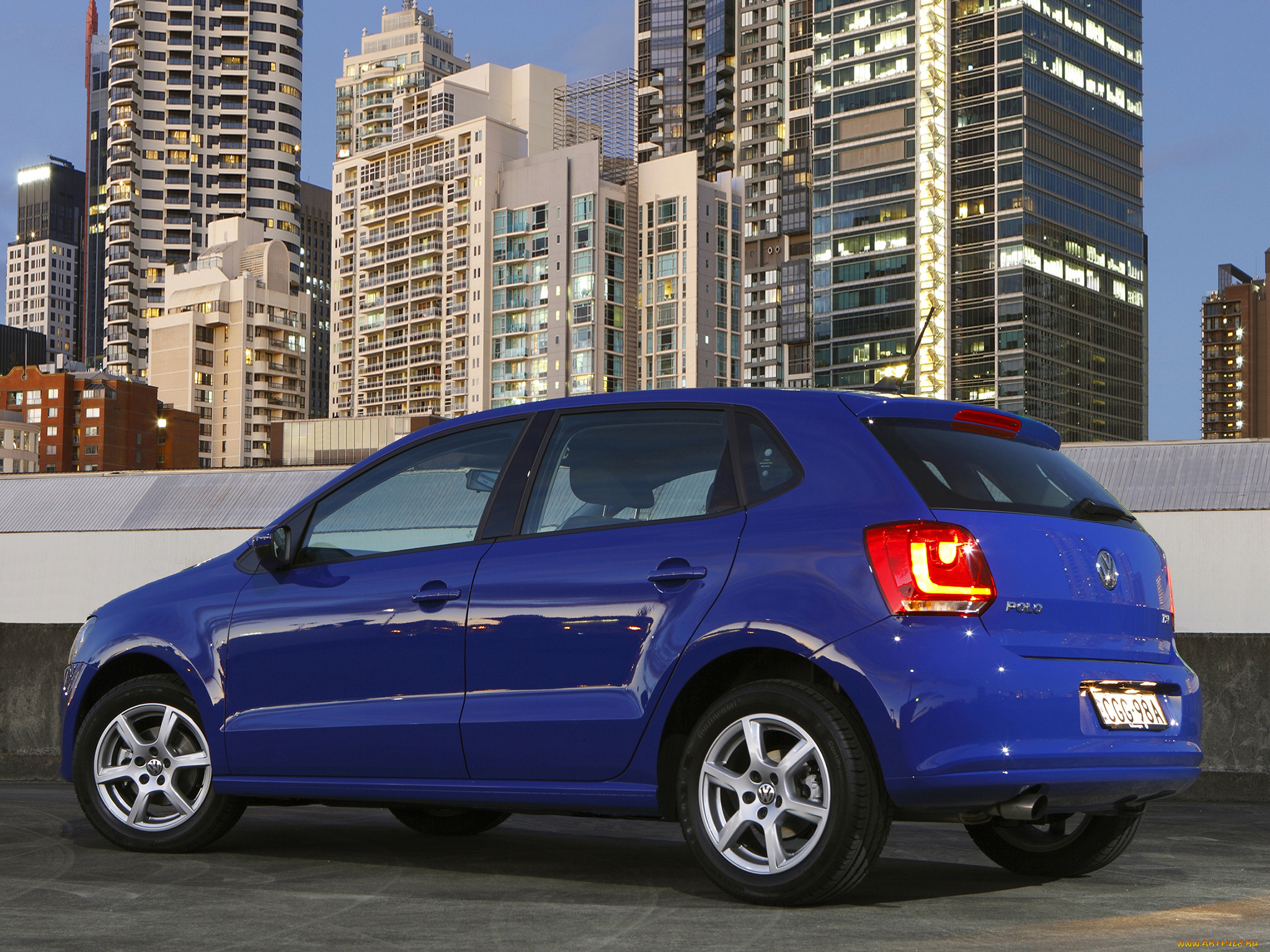 автомобили, volkswagen, au-spec, 5-door, polo, синий, typ, 6r