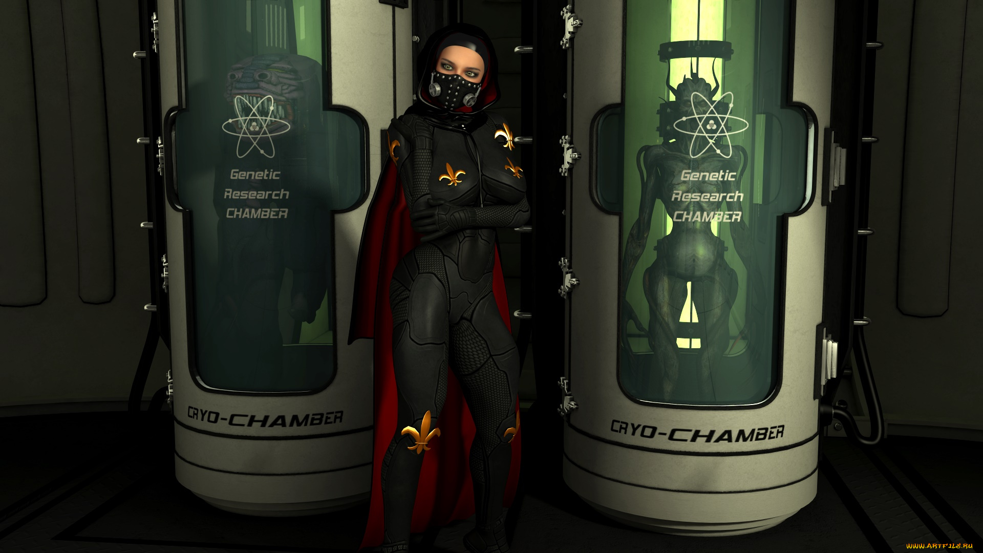 3д, графика, фантазия, , fantasy, фон, взгляд, девушка