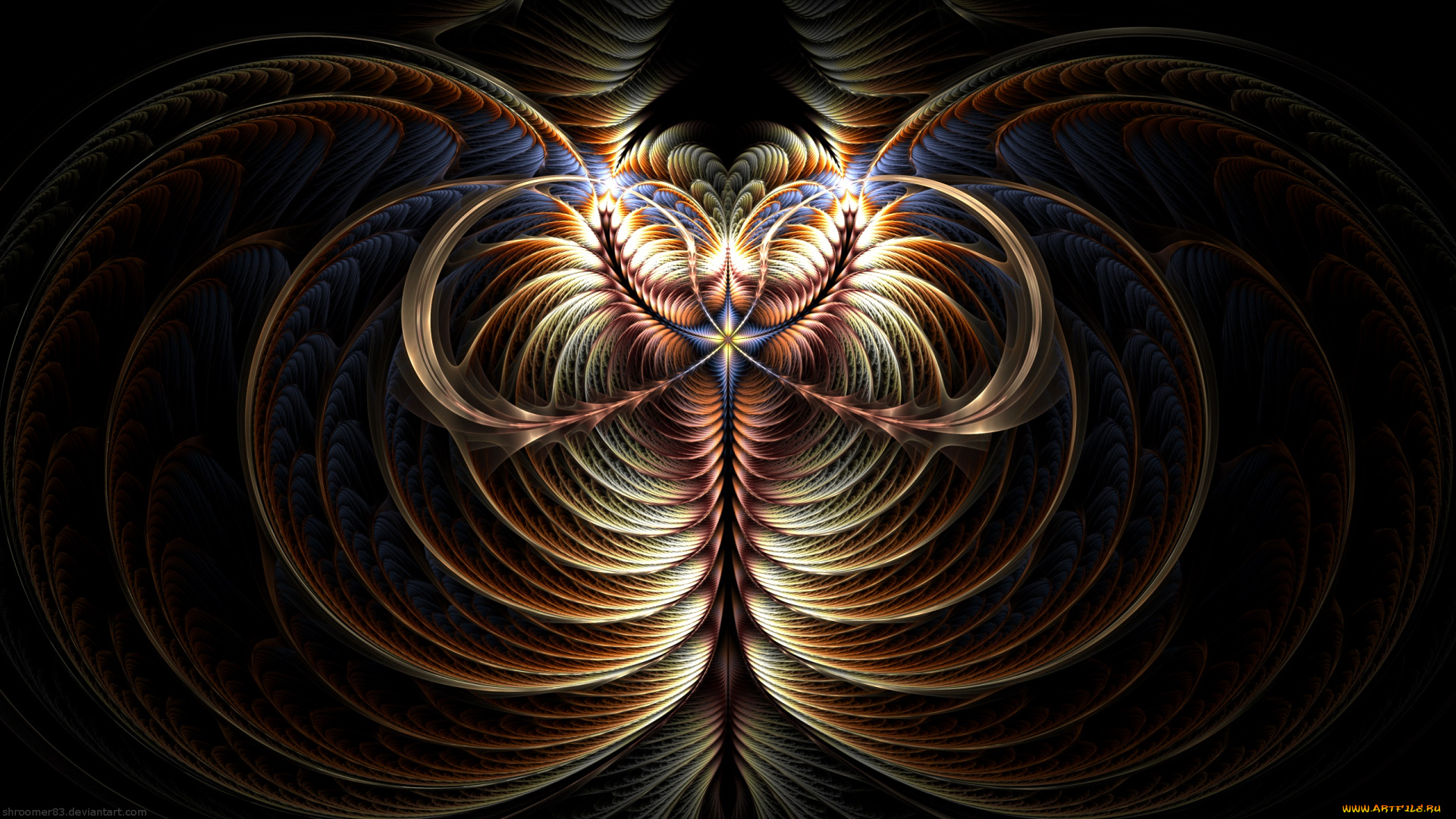 3д, графика, фракталы, , fractal, узор, фон, цвета