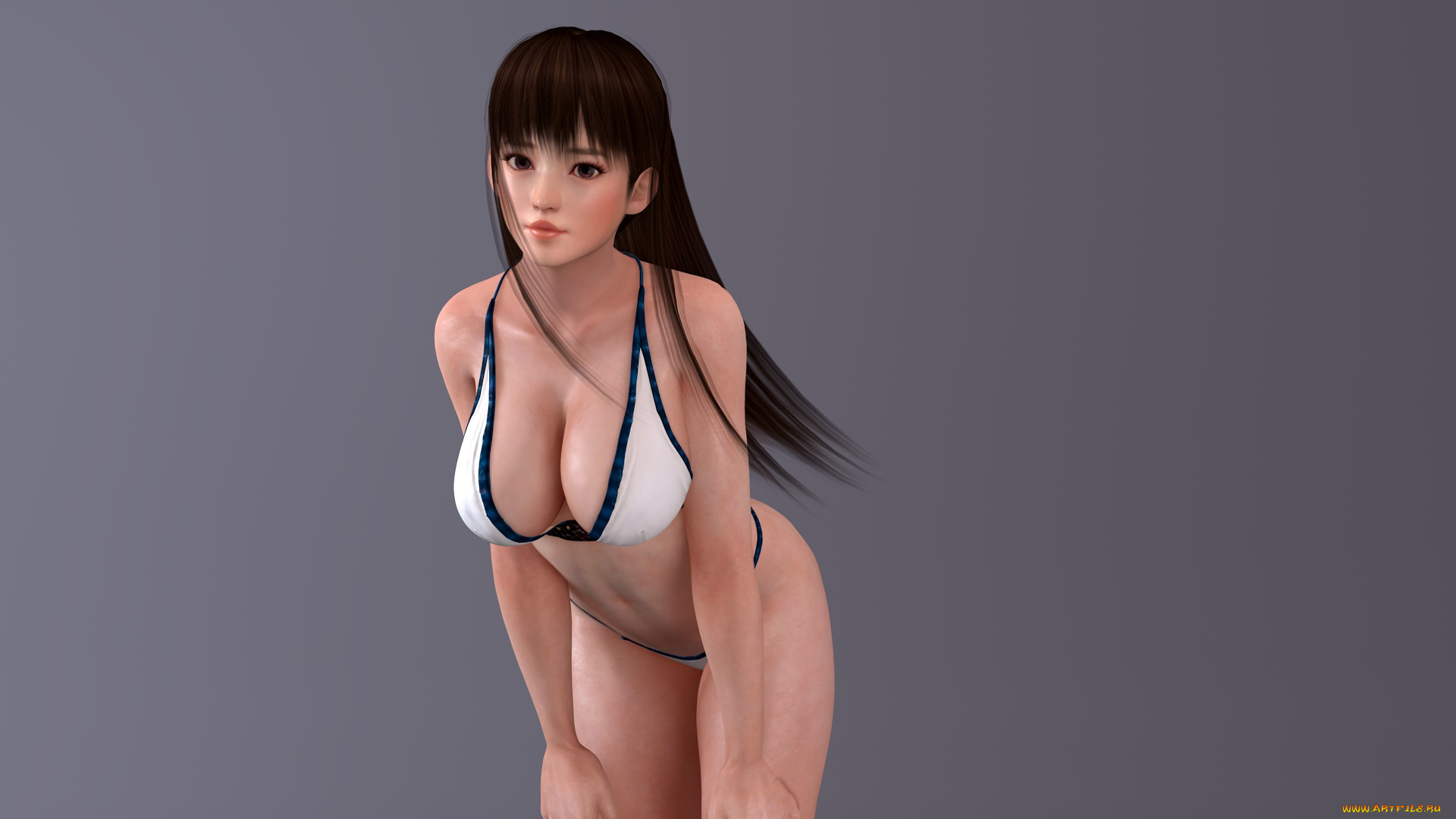 3д, графика, люди, , people, бикини, взгляд, фон, девушка
