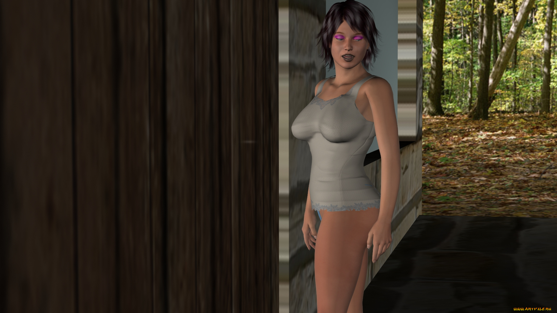 3д, графика, люди, , people, девушка, взгляд, фон