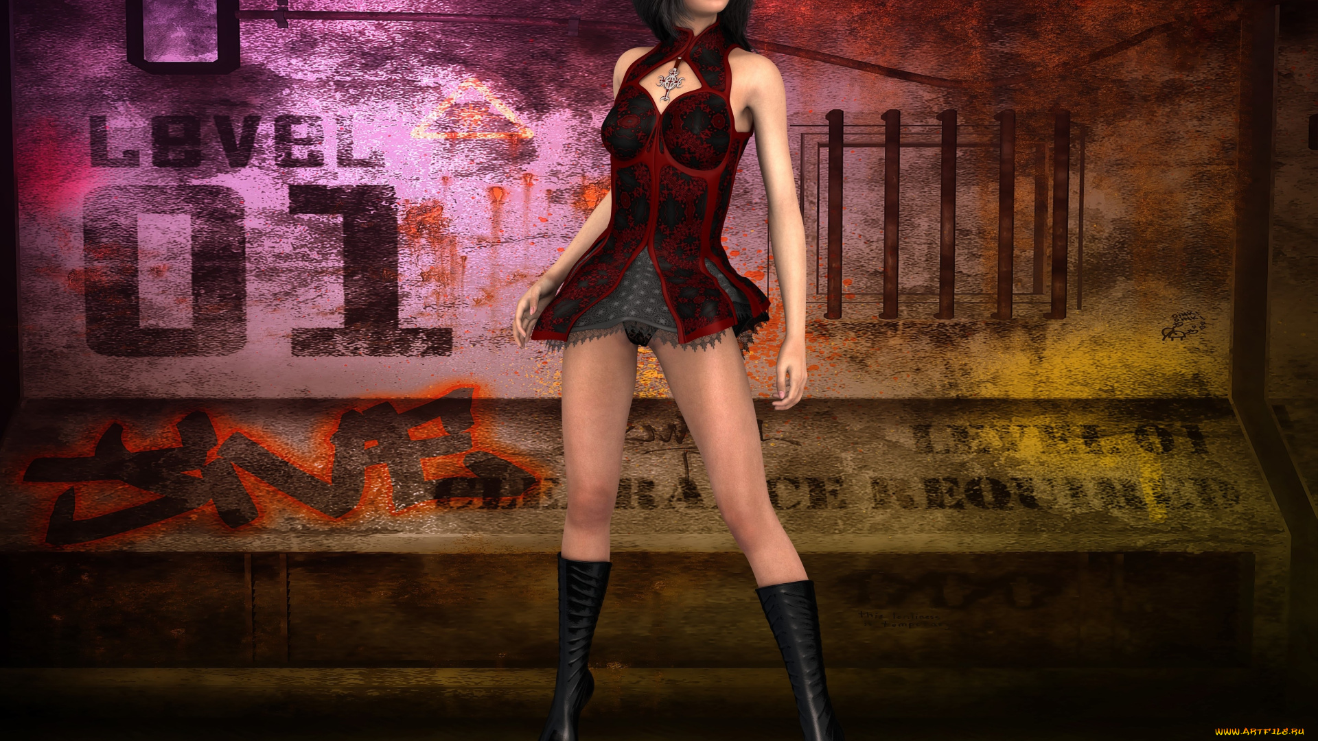 3д, графика, люди, , people, фон, девушка, взгляд