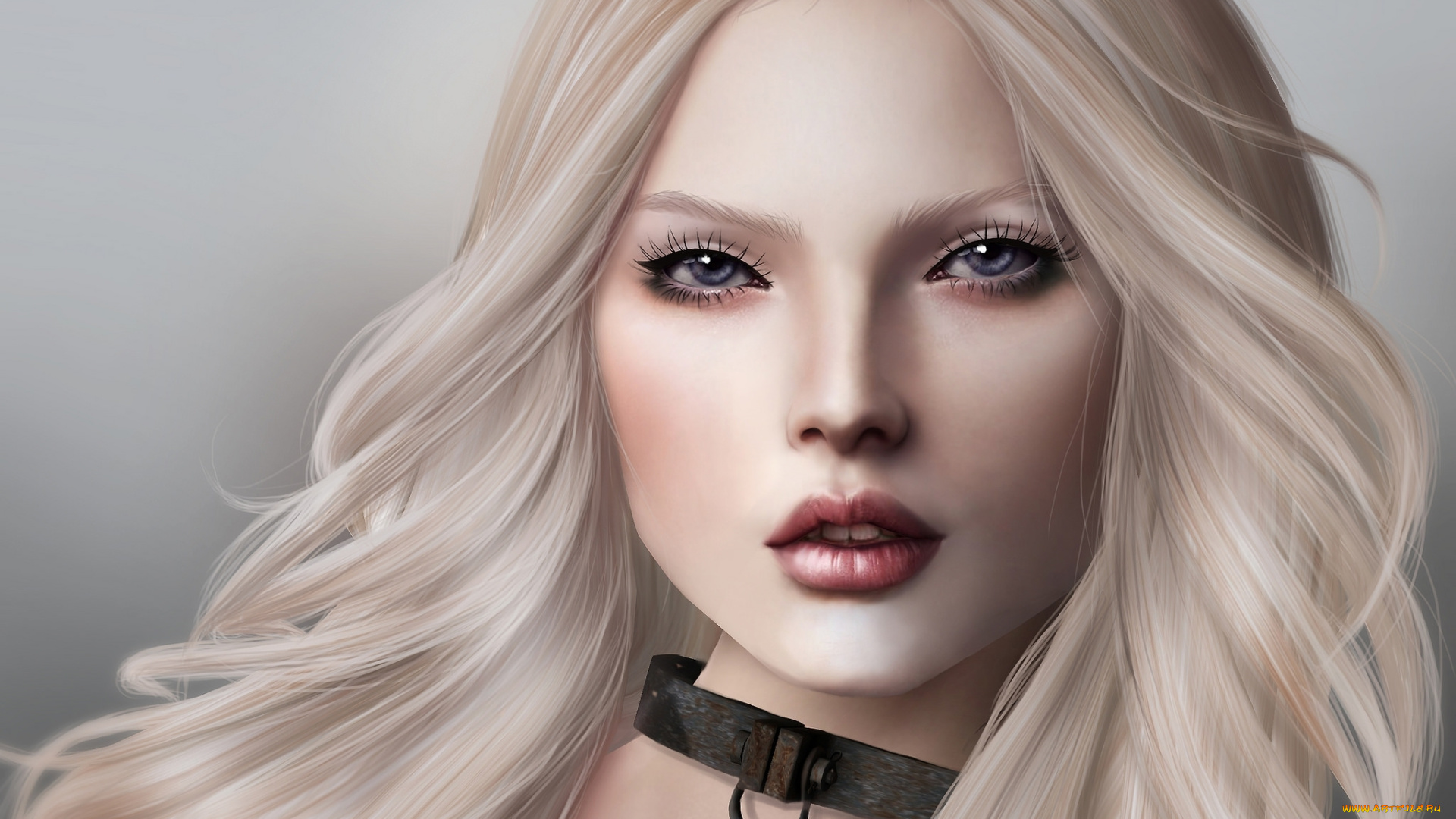 3д, графика, портрет, , portraits, портрет, блондинка, лицо, девушка