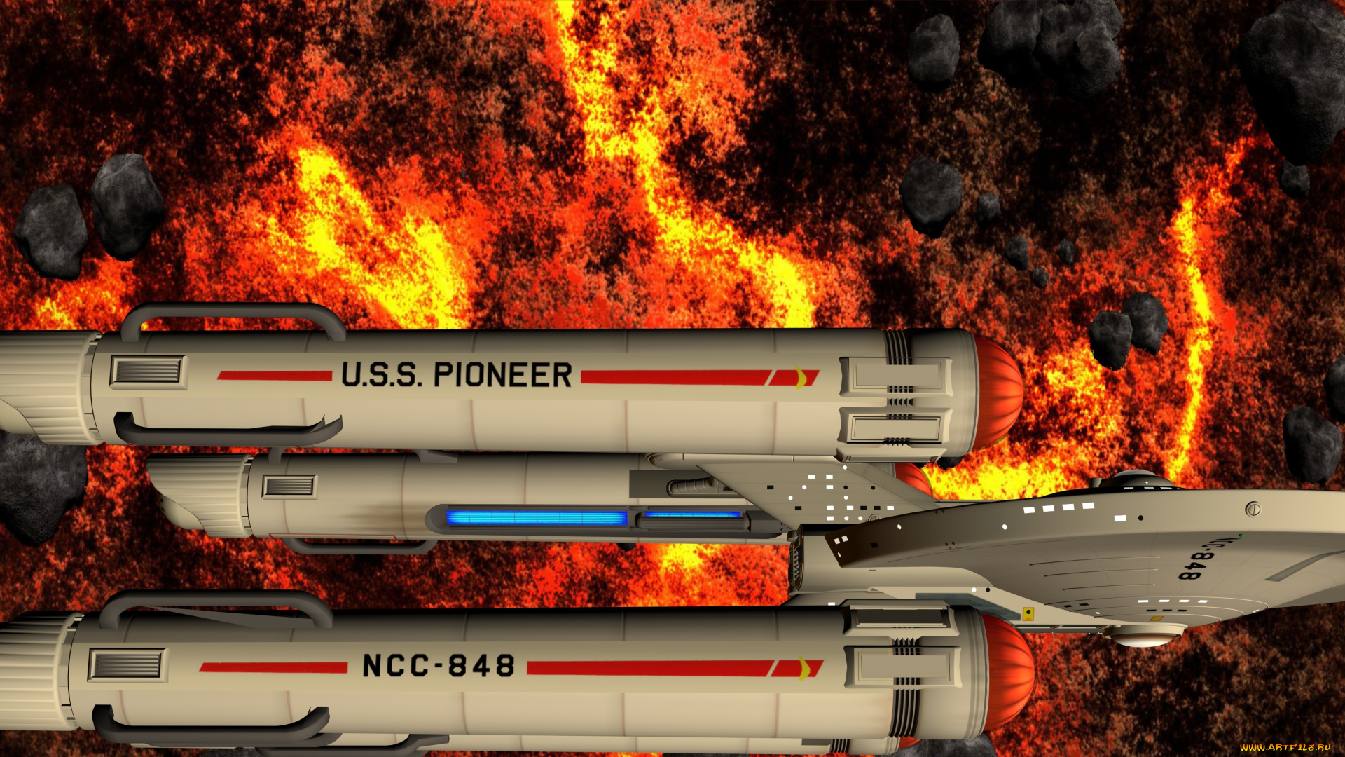 космос, арт, вселенная, полет, космический, корабль