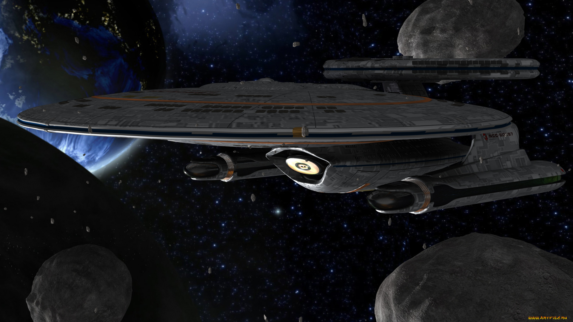 космос, арт, вселенная, полет, космический, корабль